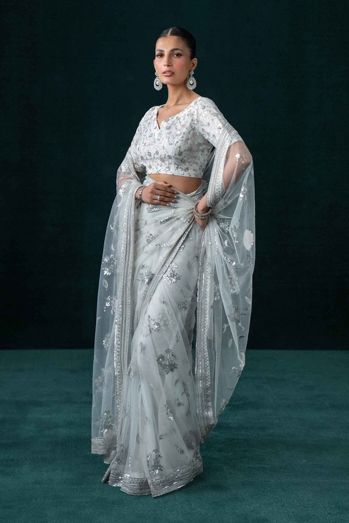 2 Piece - Embroidered Saree - ST2PE-BOUT26WV1-10  for Women - Boutique Collection | Nishat | Shop Online