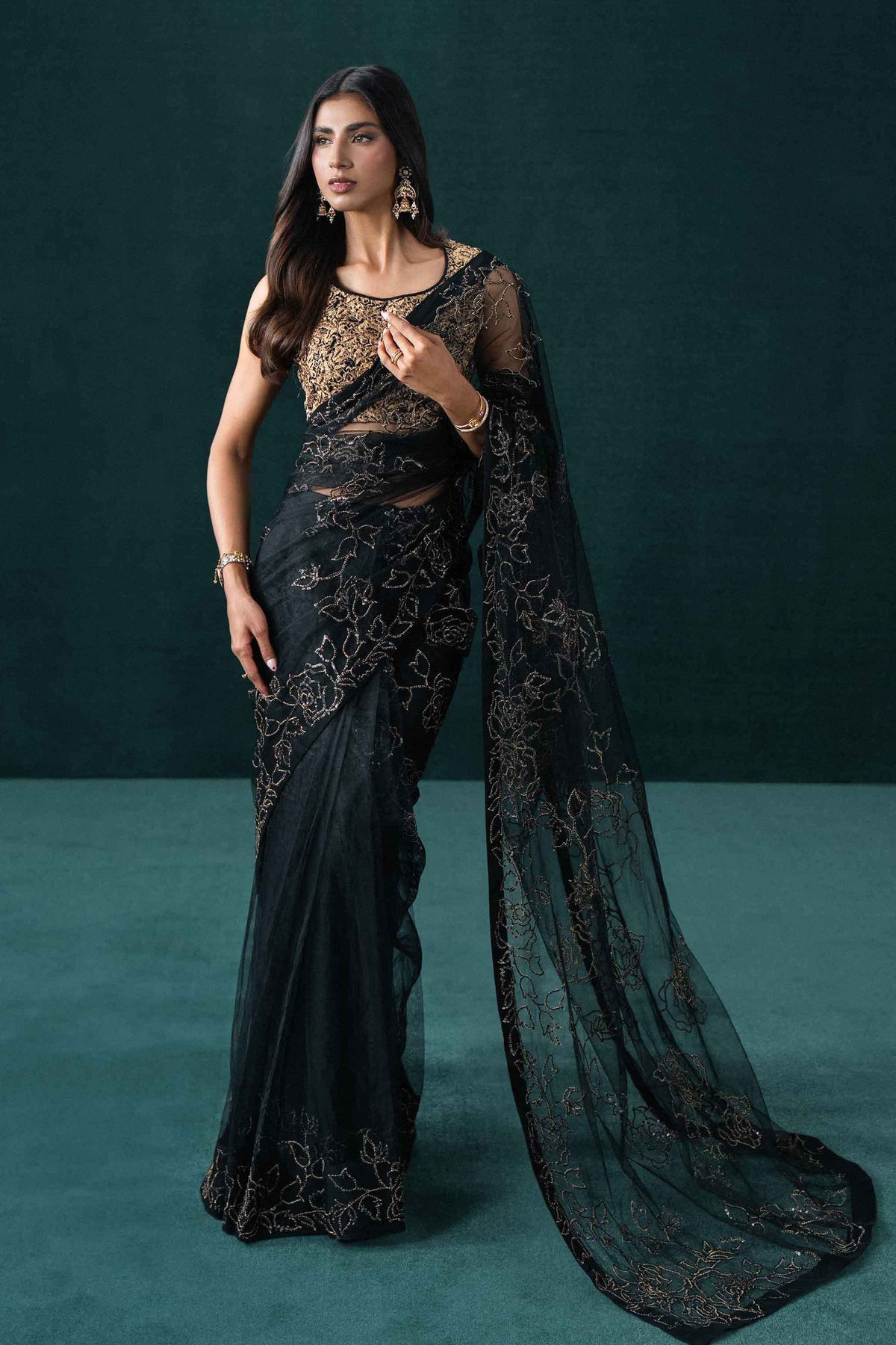 2 Piece - Embroidered Saree - ST2PE-BOUT26WV2-11
