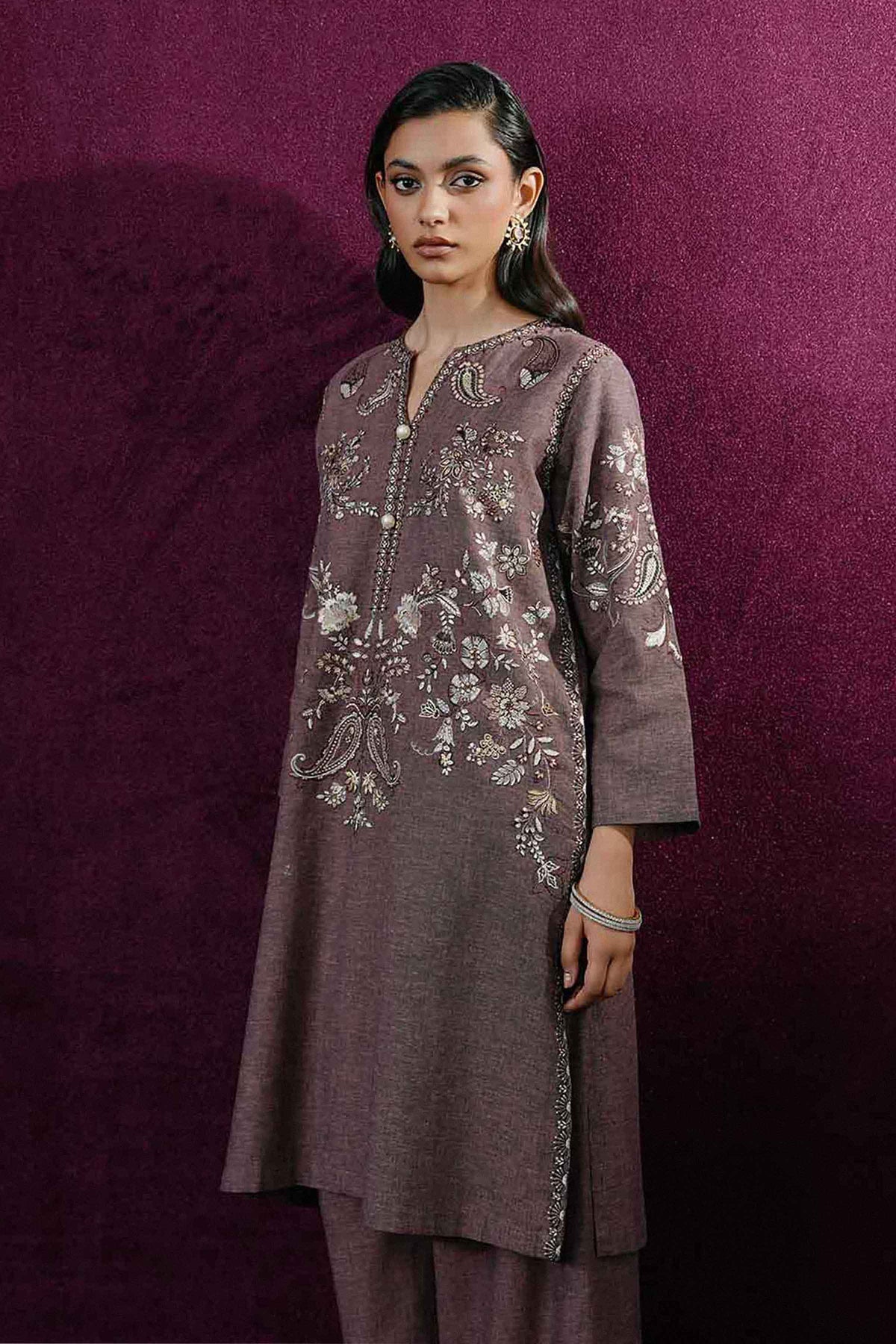 2 PIECE - EMBROIDERED SUIT - ST2PE-BOUT26WV2-17 for Women - Boutique Collection | Nishat | Shop Online 