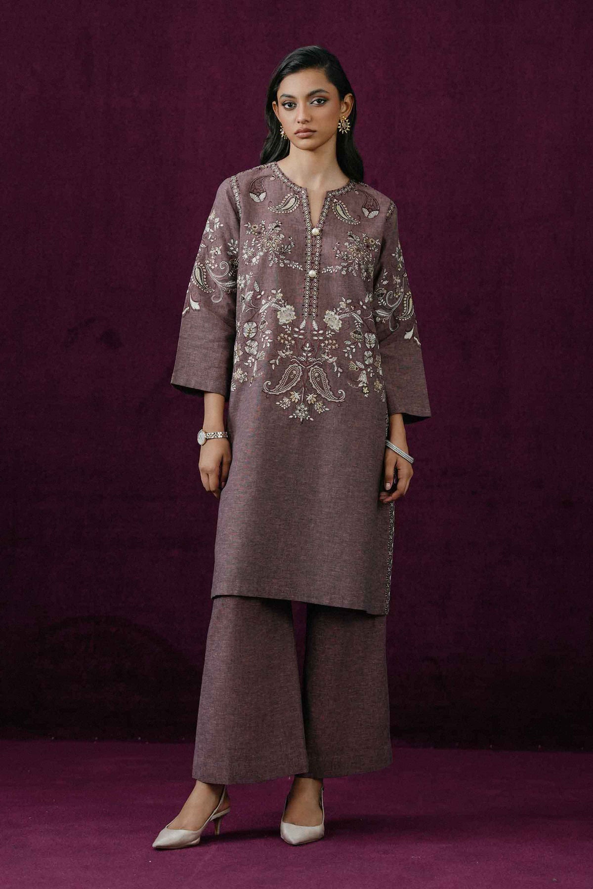 2 PIECE - EMBROIDERED SUIT - ST2PE-BOUT26WV2-17 for Women - Boutique Collection | Nishat | Shop Online 