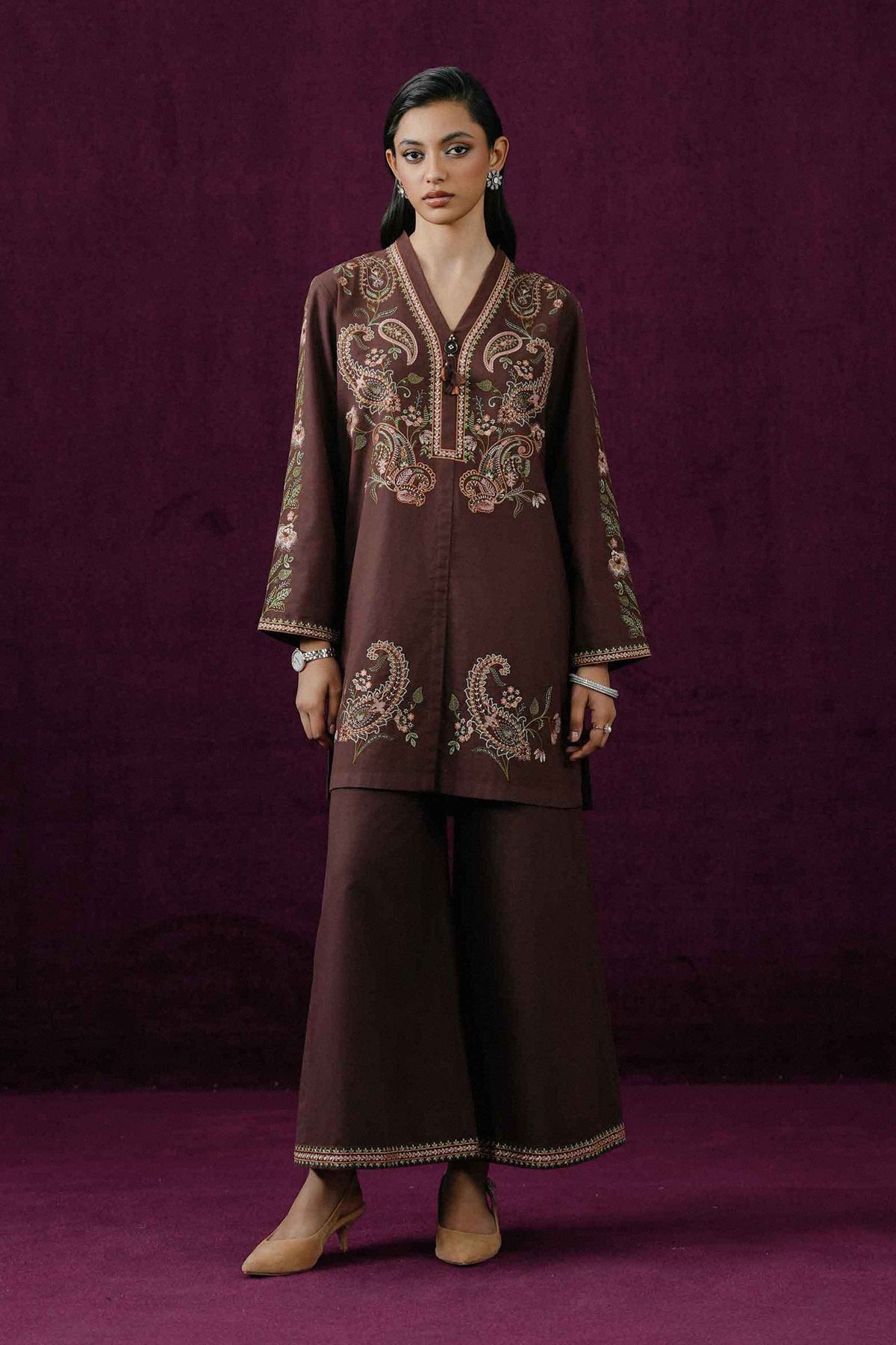 2 PIECE - EMBROIDERED SUIT - ST2PE-BOUT26WV2-23 for Women - Boutique Collection | Nishat | Shop Online 