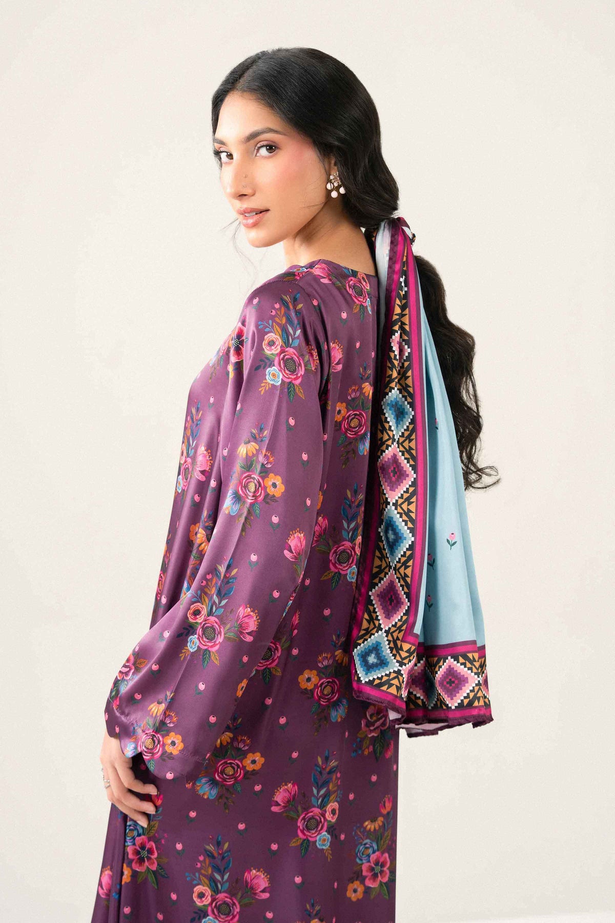 2 Piece - Printed Jalabiya - ST2SD-JALA26WV2-4 for Women - Pret Collection | Nishat | Shop Online