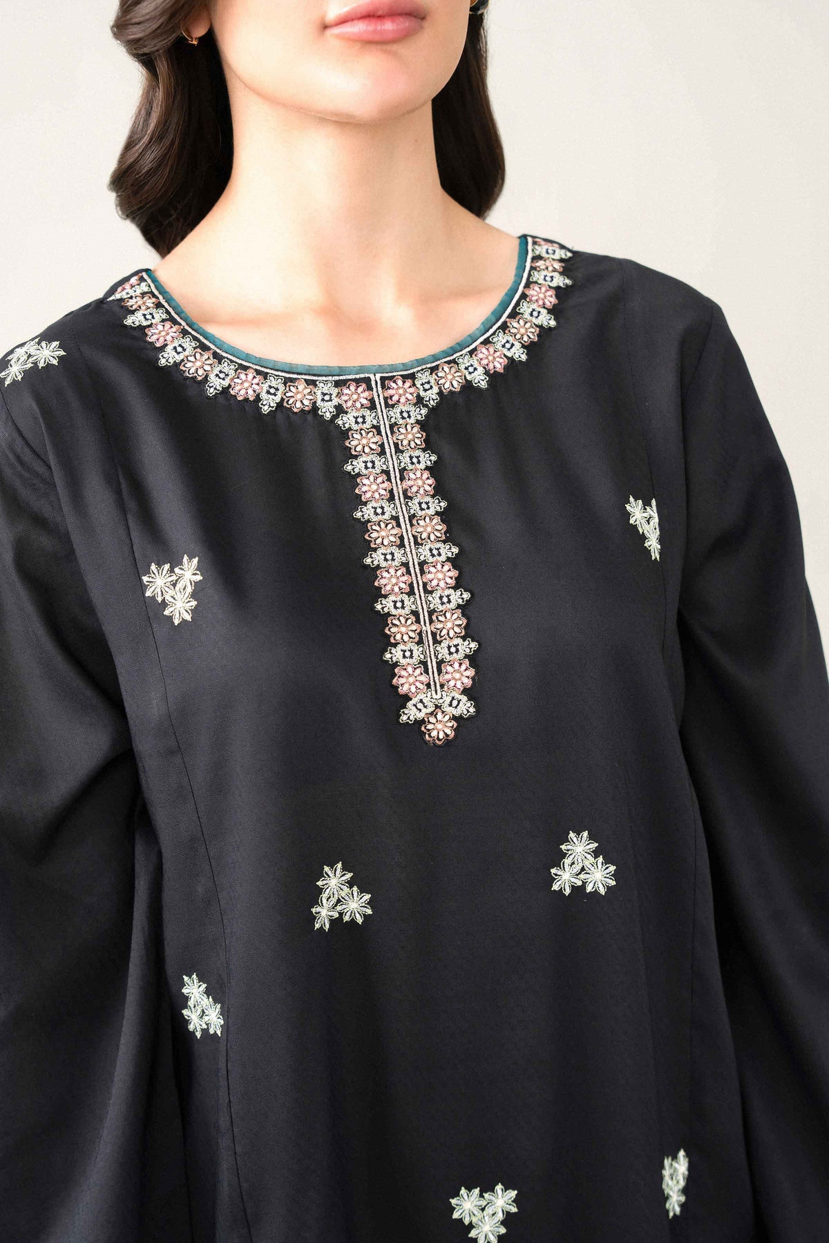 2 Piece - Printed Embroidered Dress - ST2SDE-JALA26WV2-1