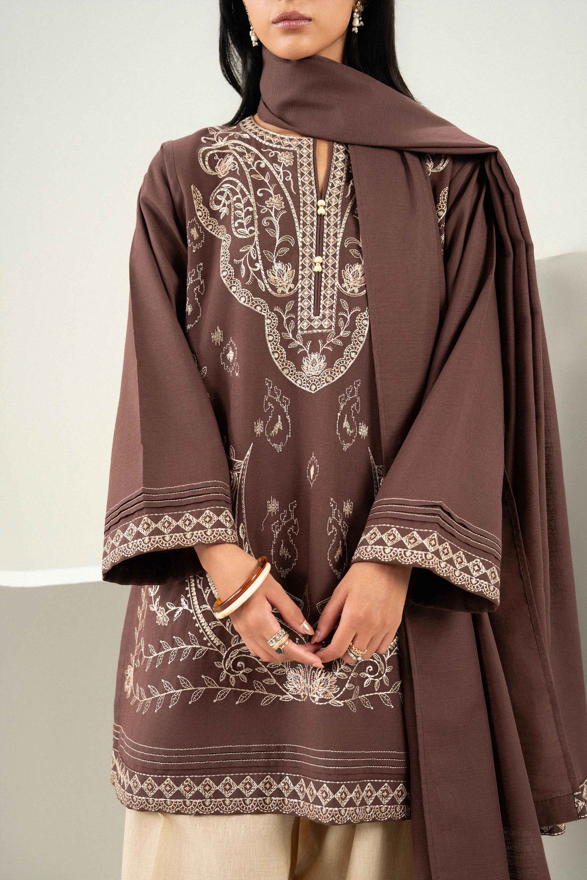 2 Piece - Embroidered Suit - ST2SDE-PRET26WV1-4