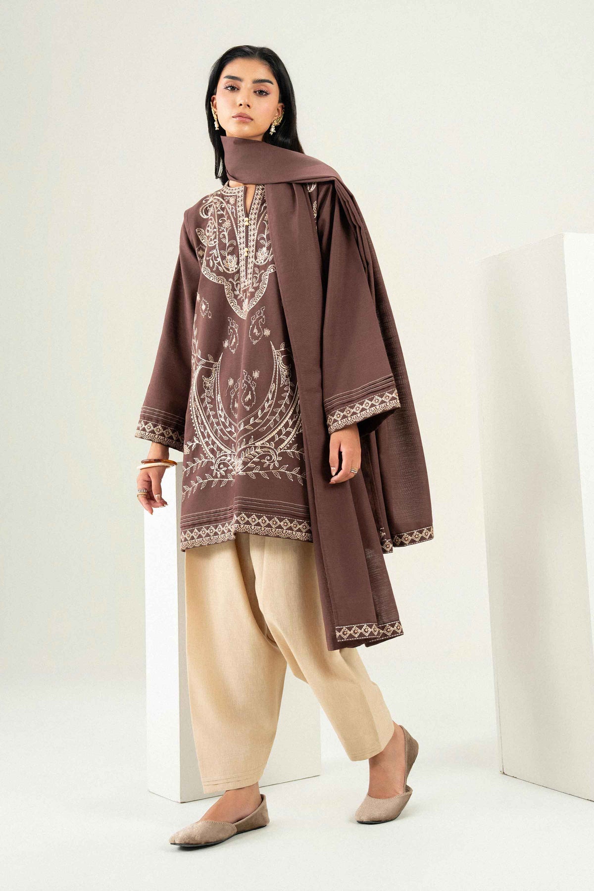 2 Piece - Embroidered Suit - ST2SDE-PRET26WV1-4