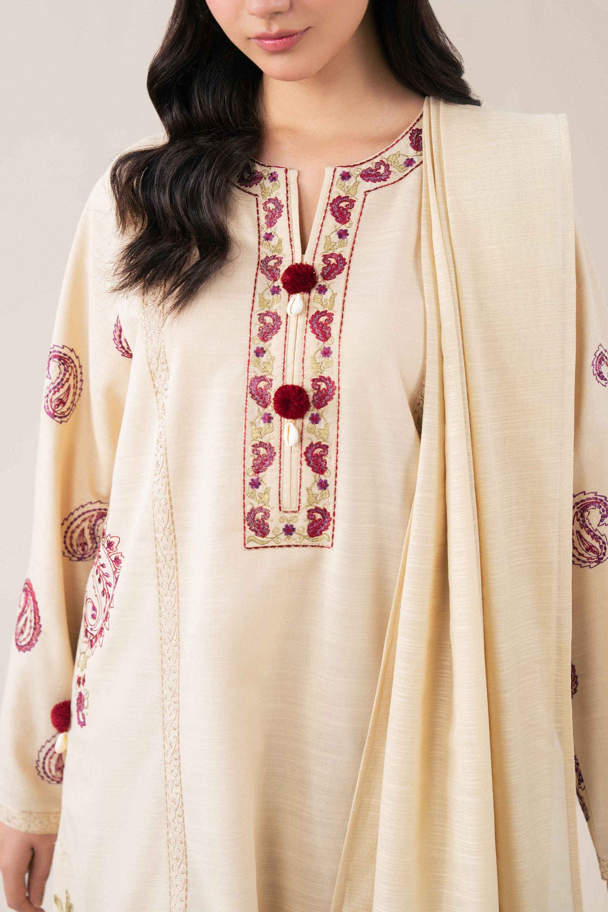 2 Piece - Embroidered Suit - ST2SDE-PRET26WV1-6