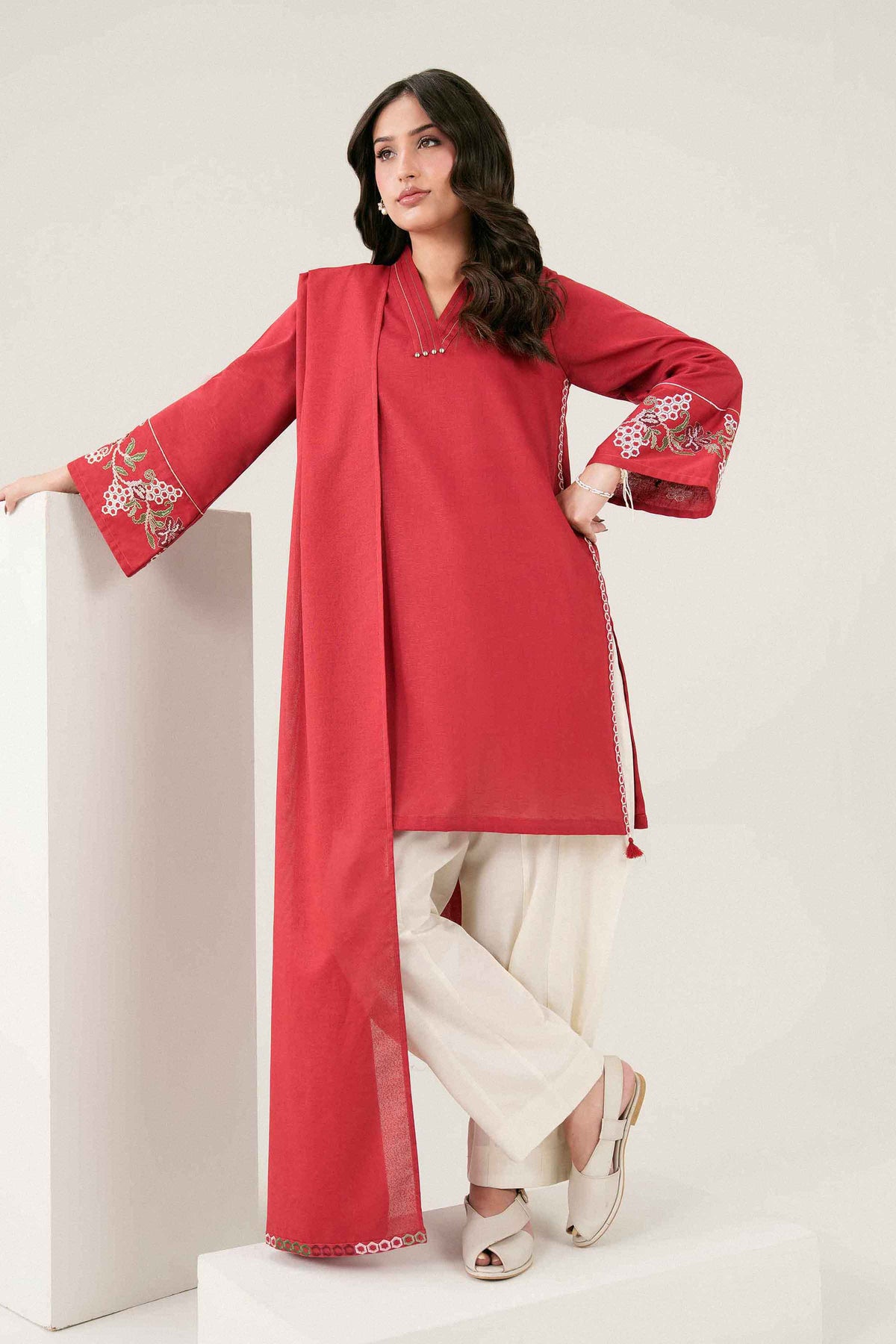 2 Piece - Embroidered Suit - ST2SDE-PRET26WV3-2 for Women - Pret Collection | Nishat | Shop Online