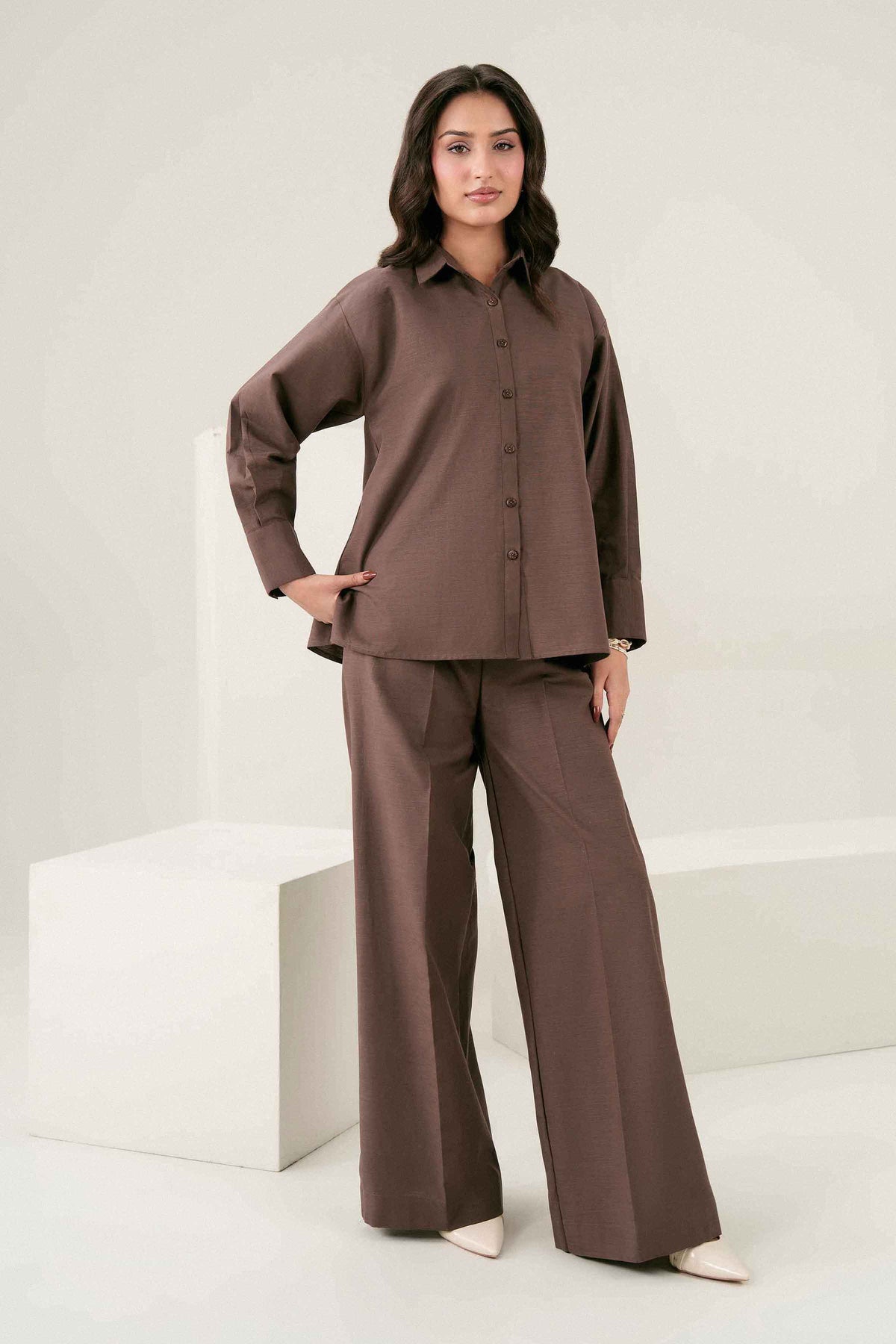 2 Piece - Solid Suit - ST2STE-AURA26WV1-2 for Women - Pret Collection | Nishat | Shop Online