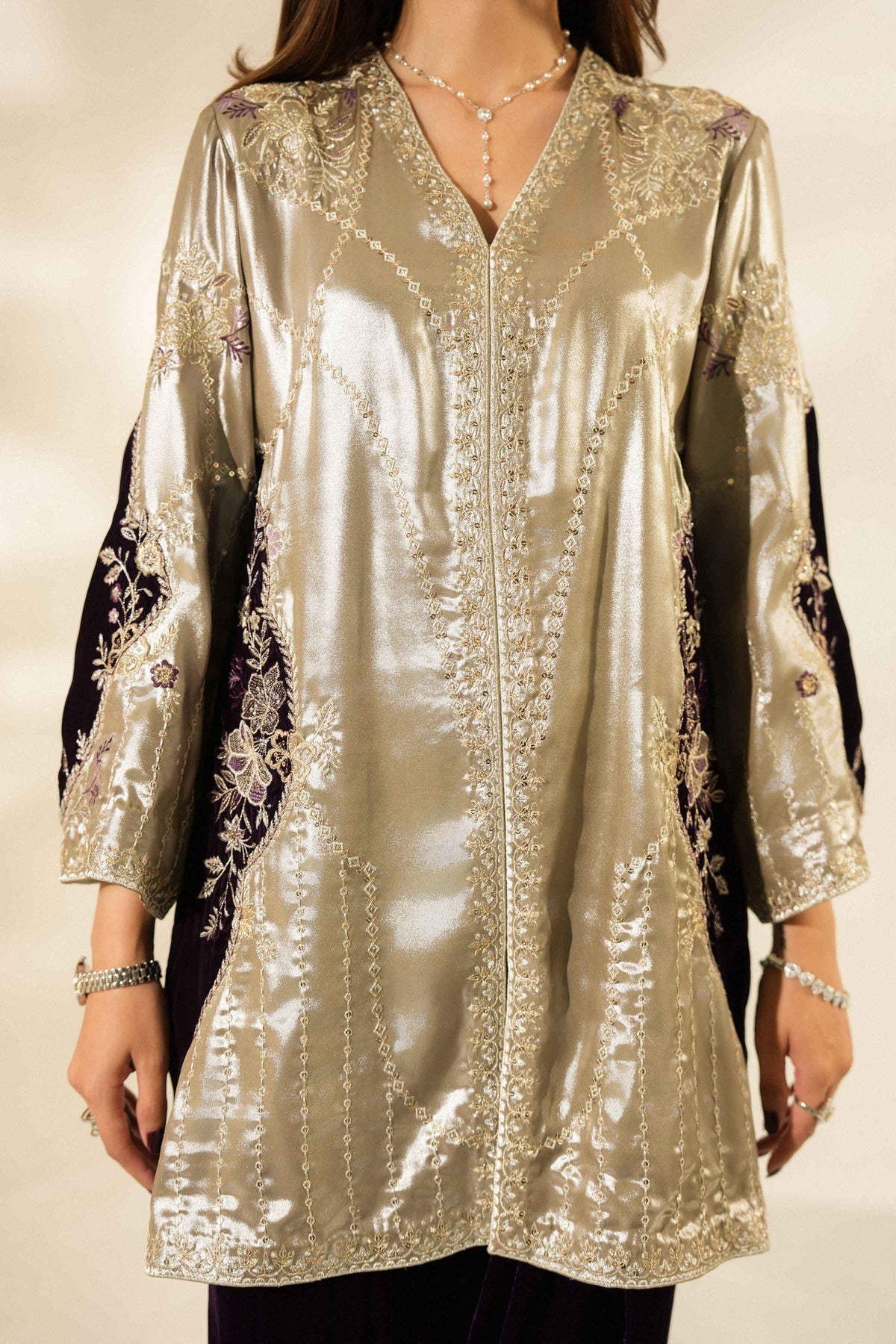 2 PIECE - EMBROIDERED SUIT - ST2STE-LUXE26WV1-11