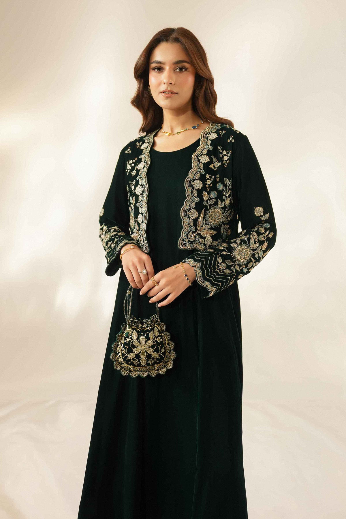 2 Piece - Embroidered Suit - ST2STE-LUXE26WV1-13  for Women - Pret Collection | Nishat | Shop Online