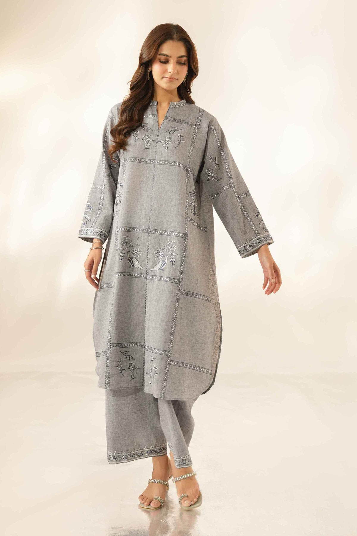 2 Piece -  Embroidered Suit - ST2STE-LUXE26WV1-26