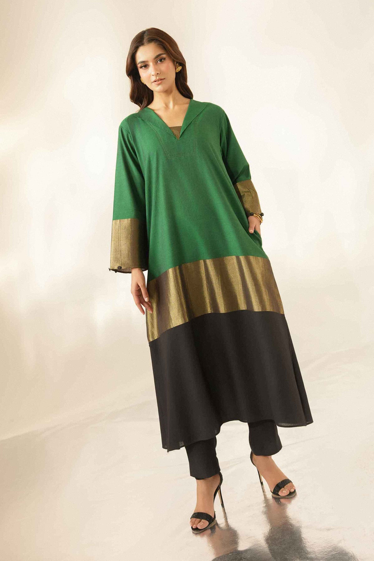 2 Piece - Printed Suit - ST2STE-LUXE26WV1-32  for Women - Pret Collection | Nishat | Shop Online