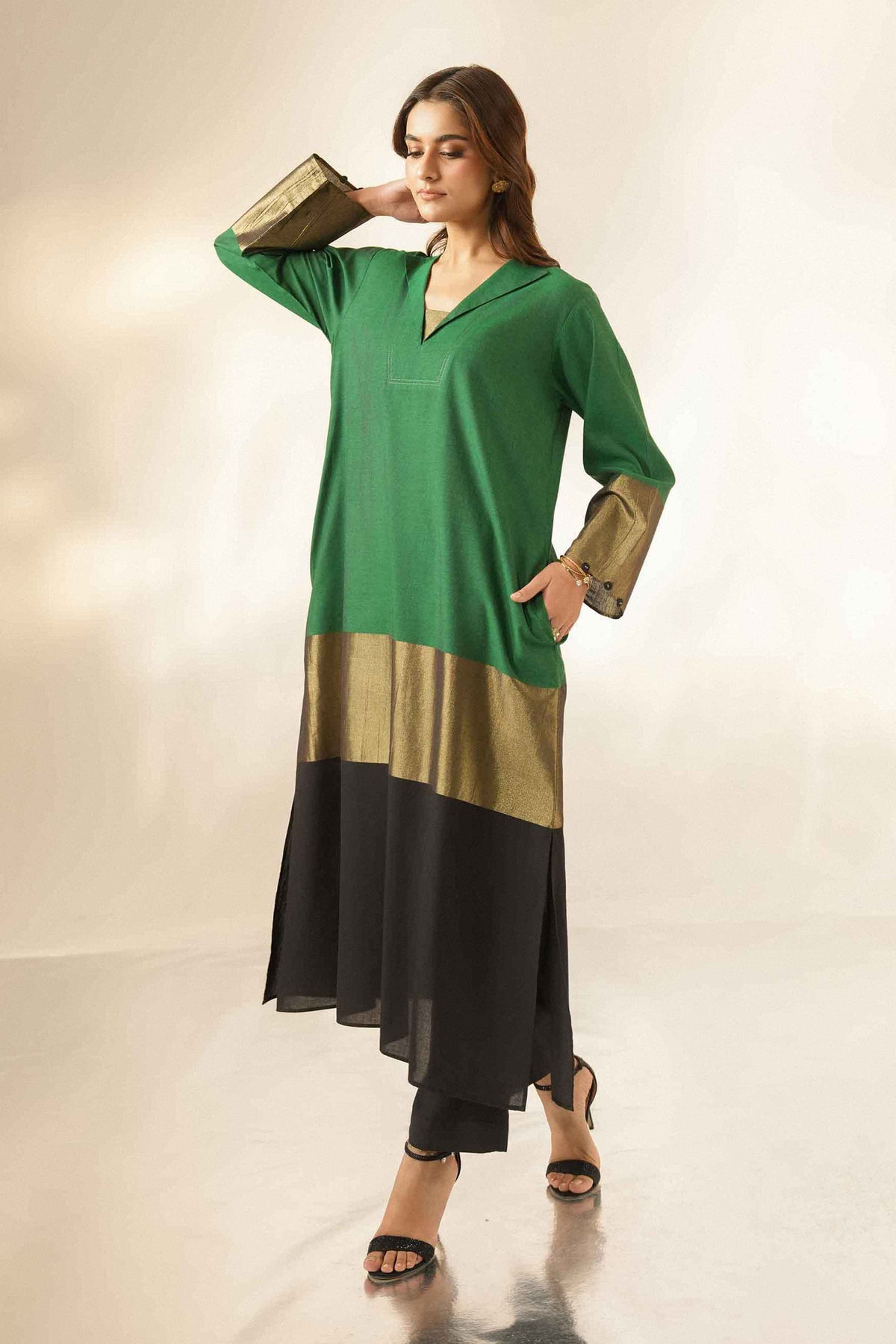2 Piece - Printed Suit - ST2STE-LUXE26WV1-32  for Women - Pret Collection | Nishat | Shop Online