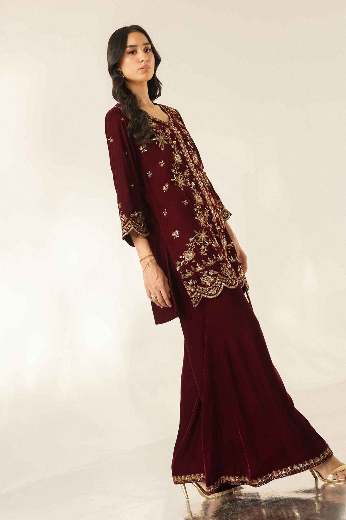 2 Piece - Embroidered Suit - ST2STE-LUXE26WV2-45 for Women - Pret Collection | Nishat | Shop Online 