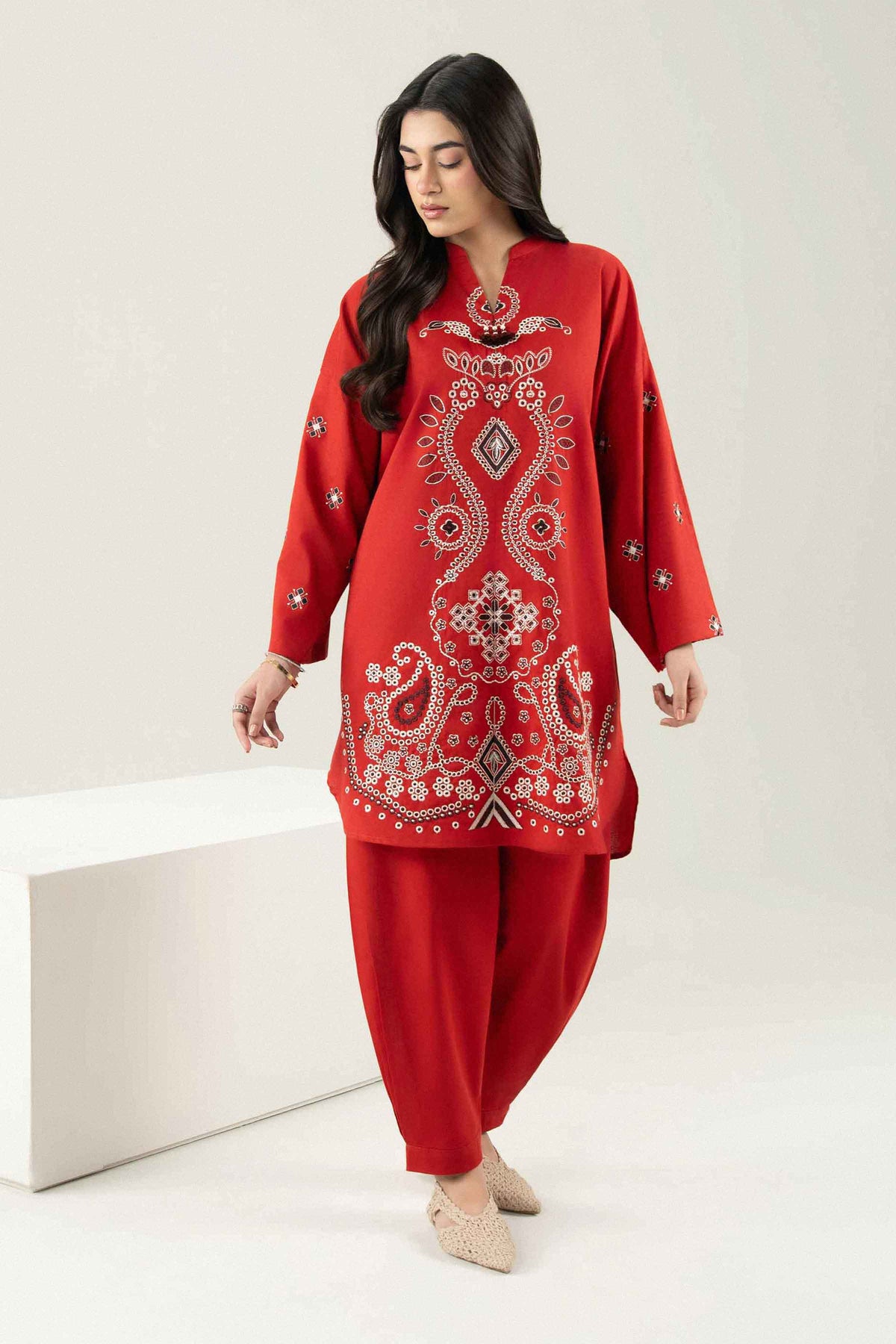 2 Piece - Embroidered Suit - ST2STE-PRET26WV1-1