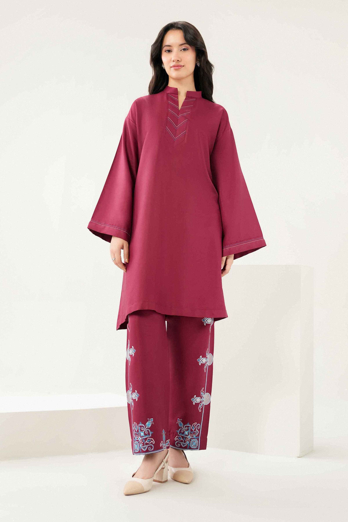2 Piece - Embroidered Suit - ST2STE-PRET26WV1-10