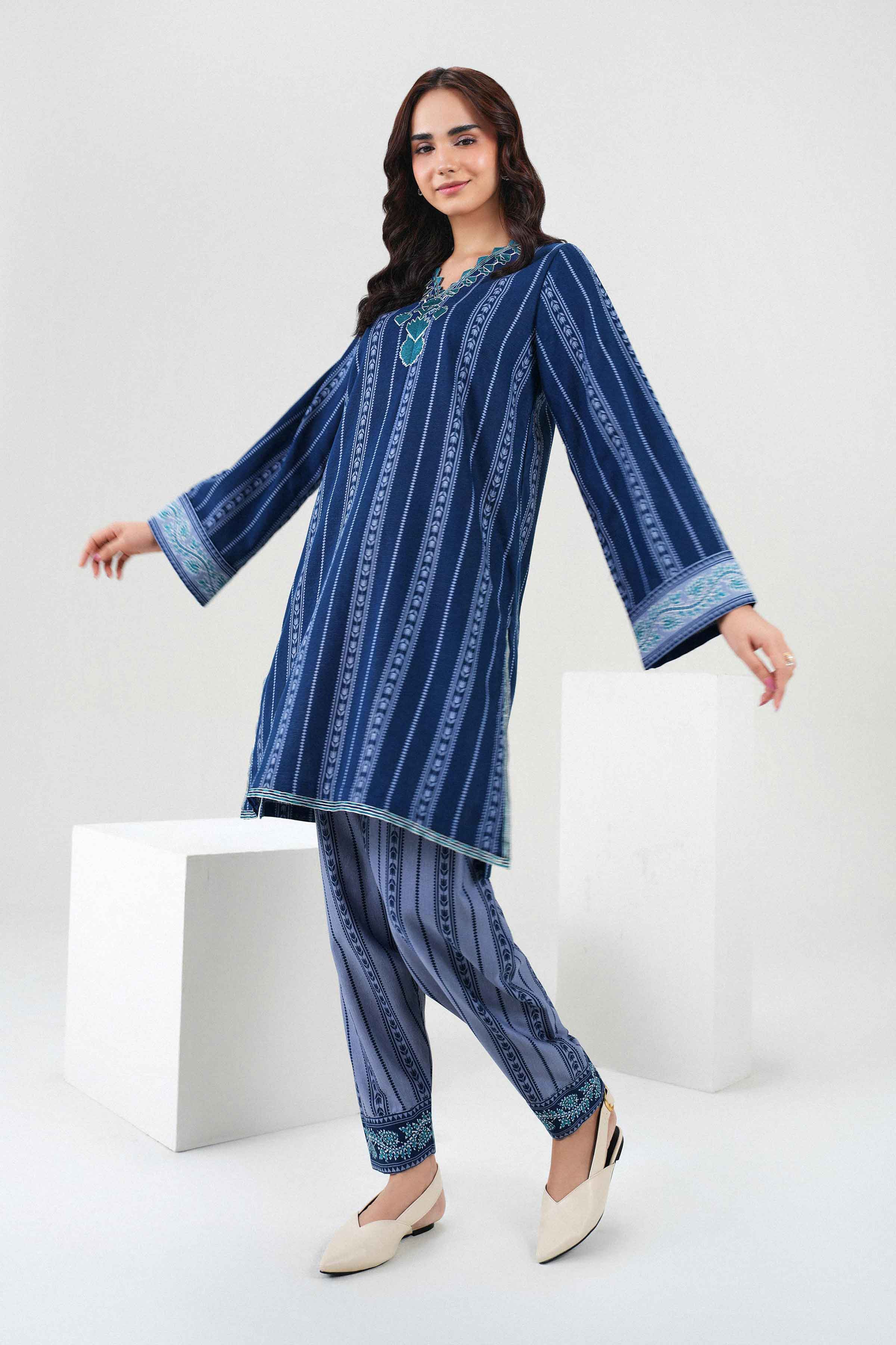 2 Piece - Printed Embroidered Suit - ST2STE-PRET26WV1-3 for Women - Pret Collection | Nishat | Shop Online 