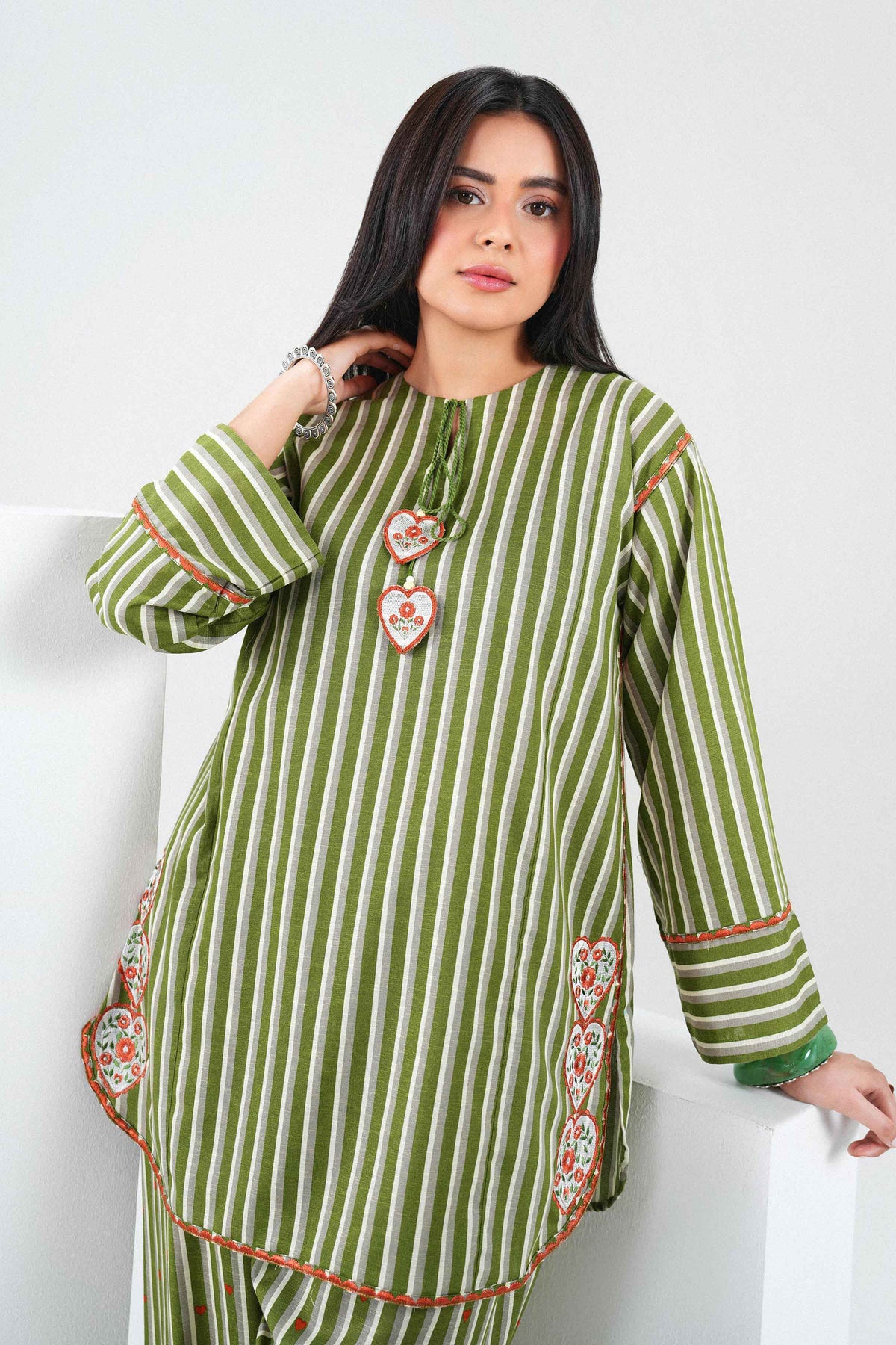 2 Piece - Printed Embroidered Suit - ST2STE-PRET26WV1-4  for Women - Pret Collection | Nishat | Shop Online