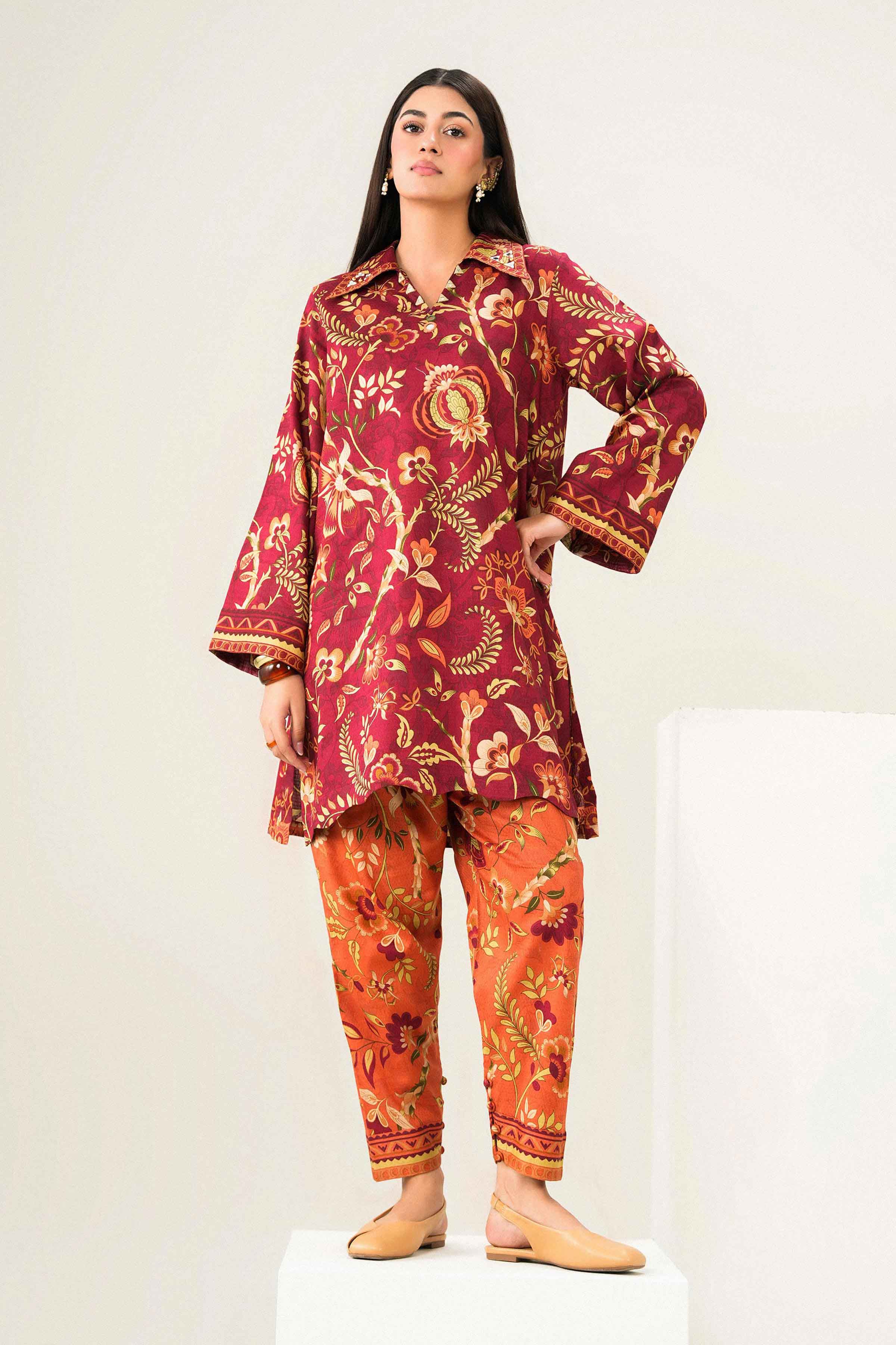 2 Piece - Printed Embroidered Suit - ST2STE-PRET26WV1-7 for Women - Pret Collection | Nishat | Shop Online 