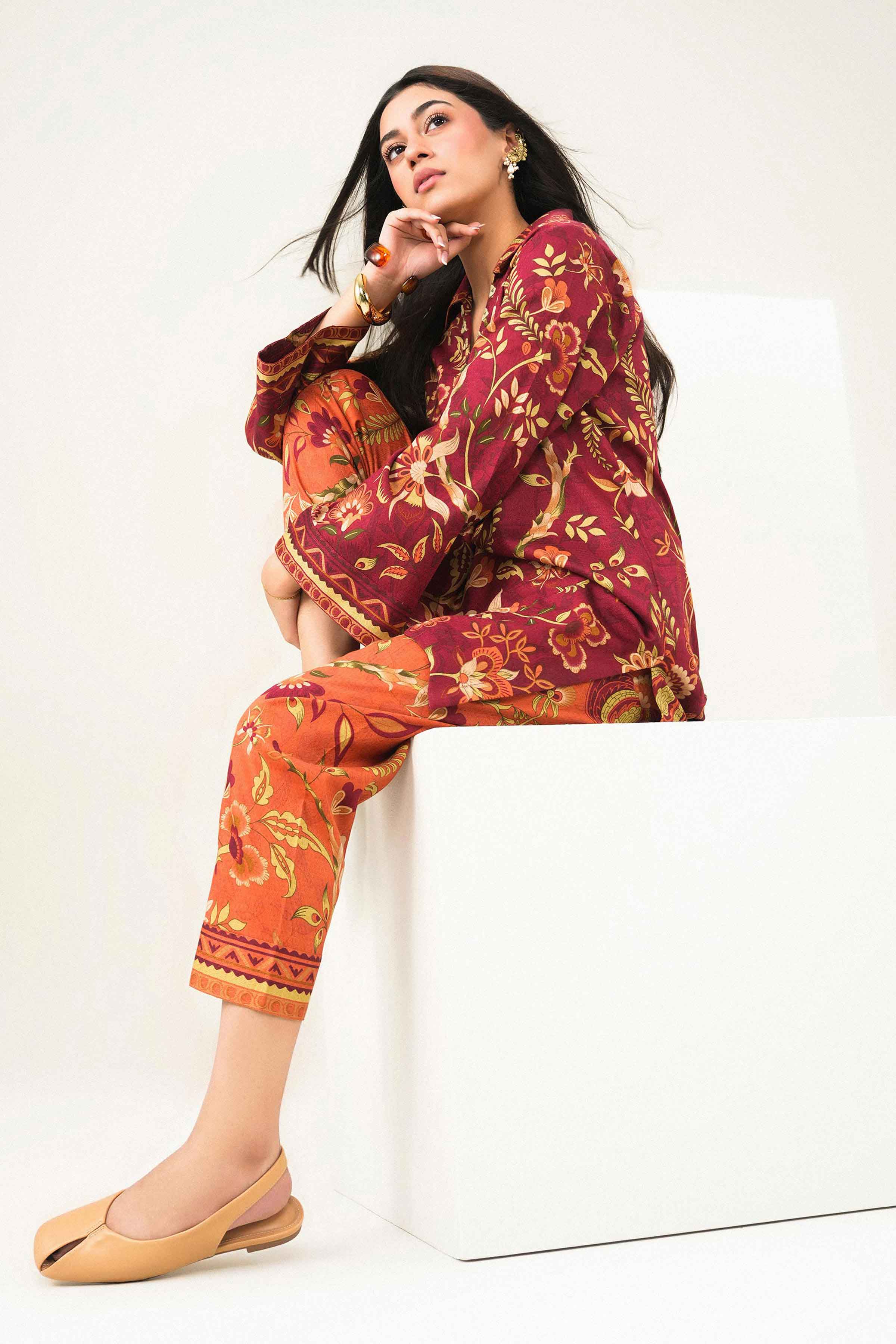 2 Piece - Printed Embroidered Suit - ST2STE-PRET26WV1-7 for Women - Pret Collection | Nishat | Shop Online 