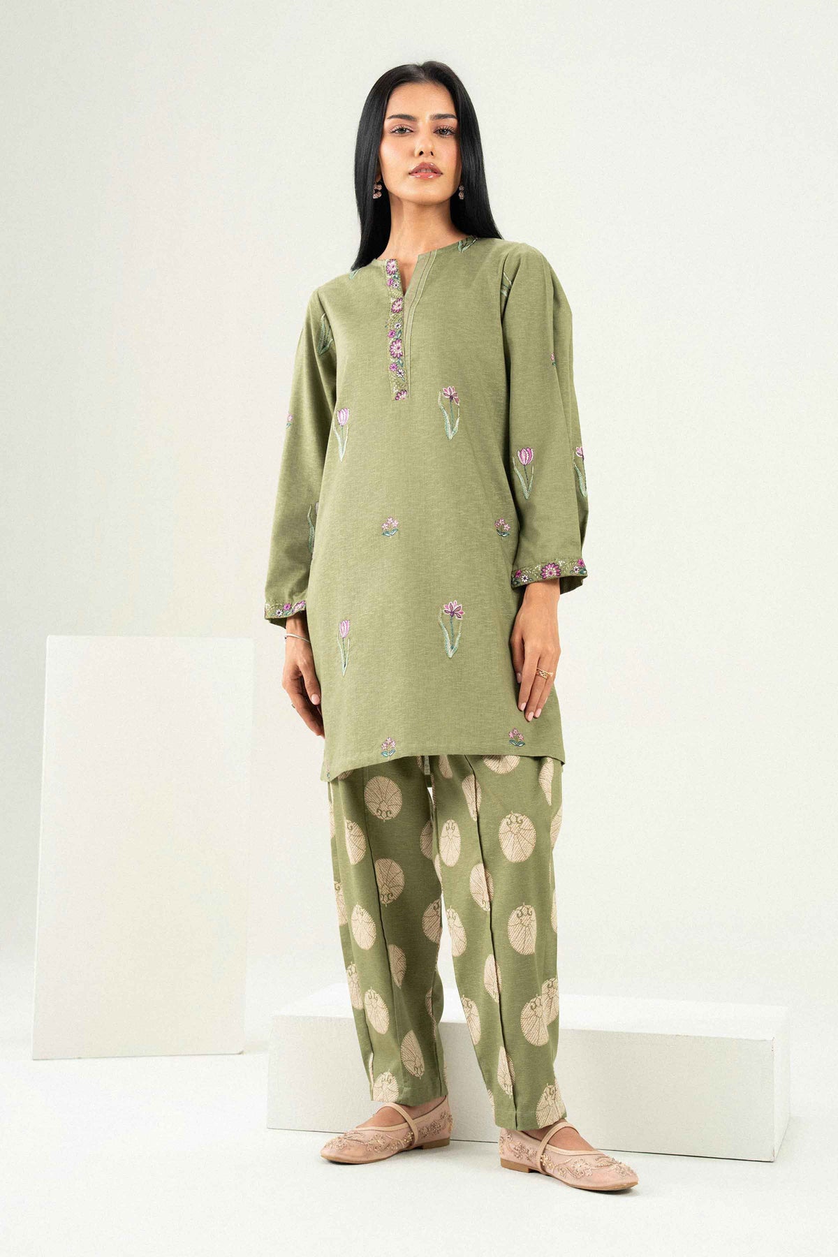 2 Piece - Embroidered Suit - ST2STE-PRET26WV2-24 for Women - Pret Collection | Nishat | Shop Online 