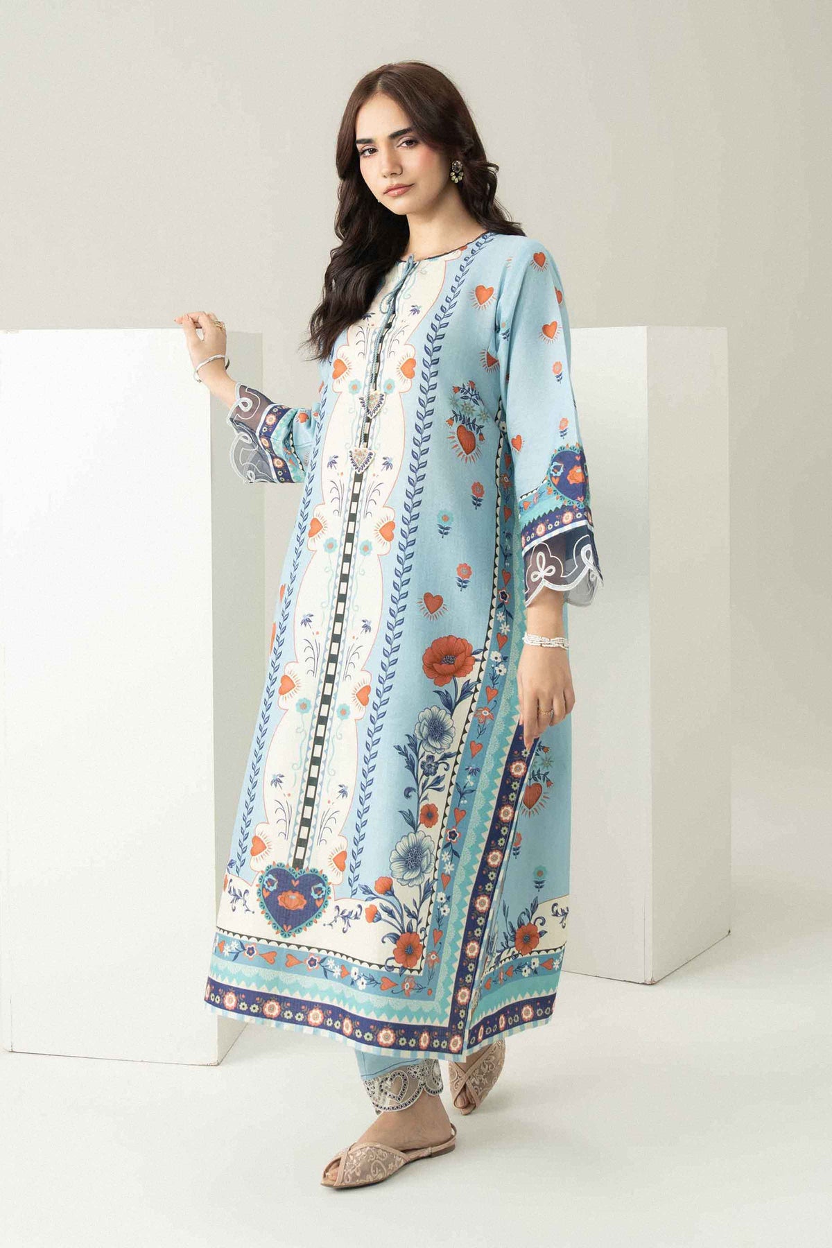 2 Piece - Printed Embroidered Suit - ST2STE-PRET26WV2-26 for Women - Pret Collection | Nishat | Shop Online