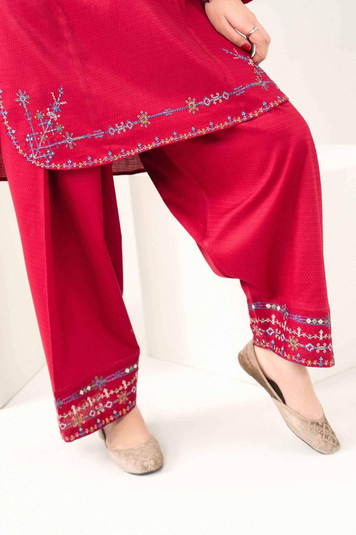 2 Piece - Embroidered Suit - ST2STE-PRET26WV2-34