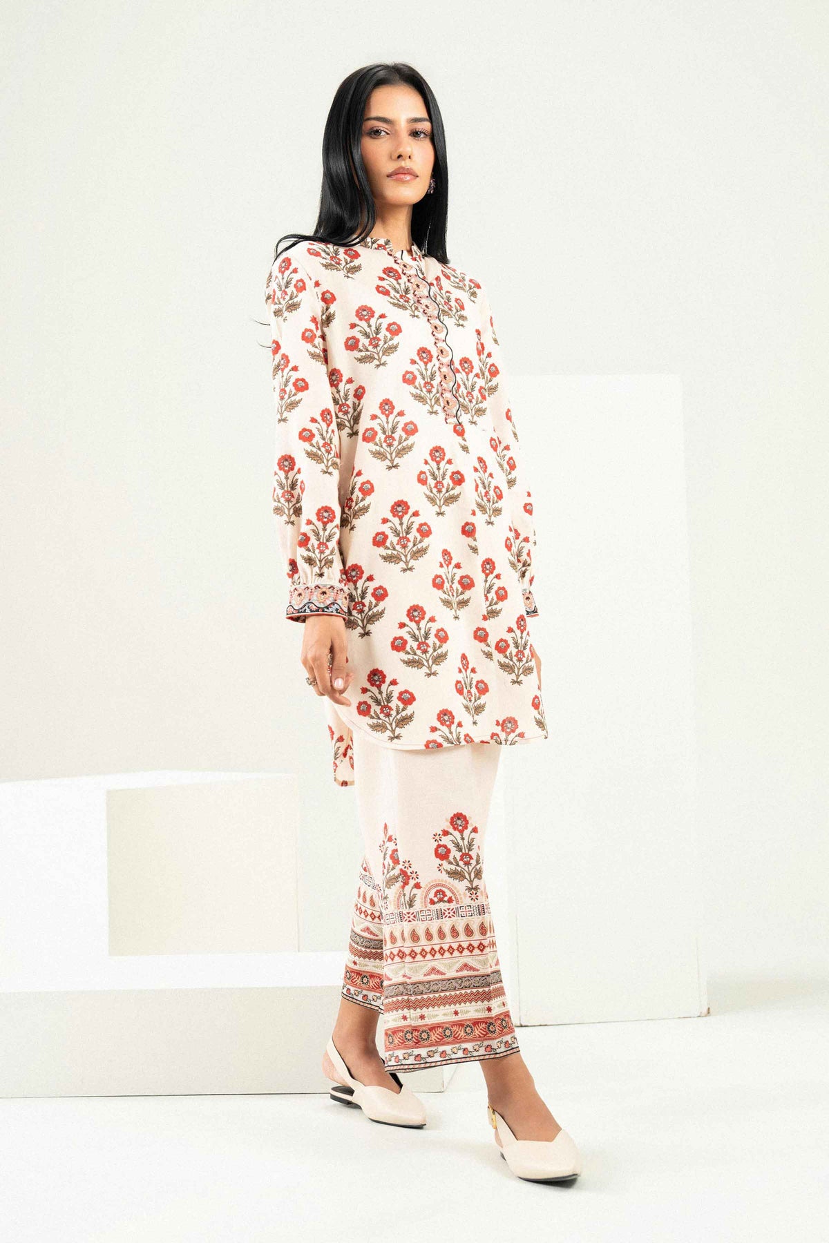 2 Piece - Printed Embroidered Suit - ST2STE-PRET26WV2-45 for Women - Pret Collection | Nishat | Shop Online 
