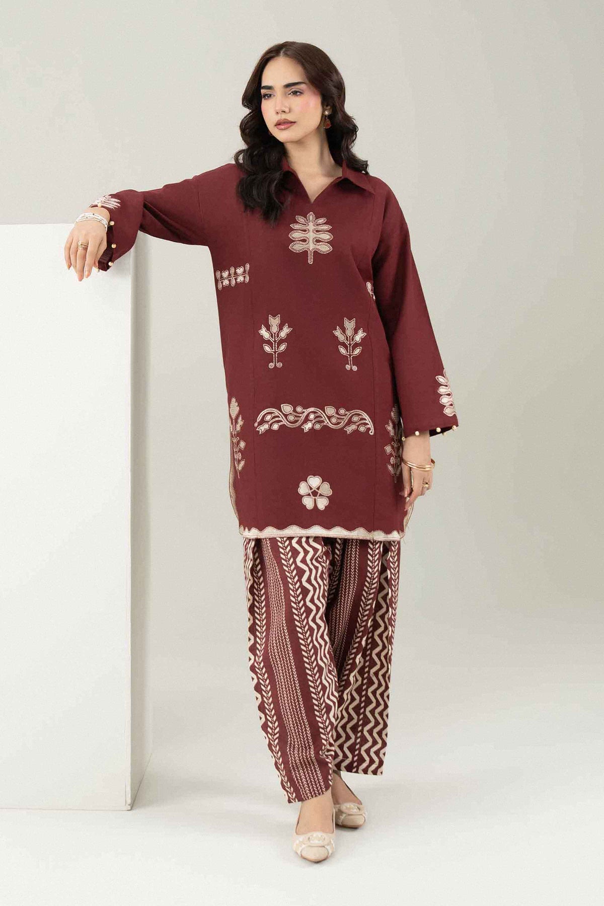 2 Piece - Printed Embroidered Suit - ST2STE-PRET26WV2-54 for Women - Pret Collection | Nishat | Shop Online