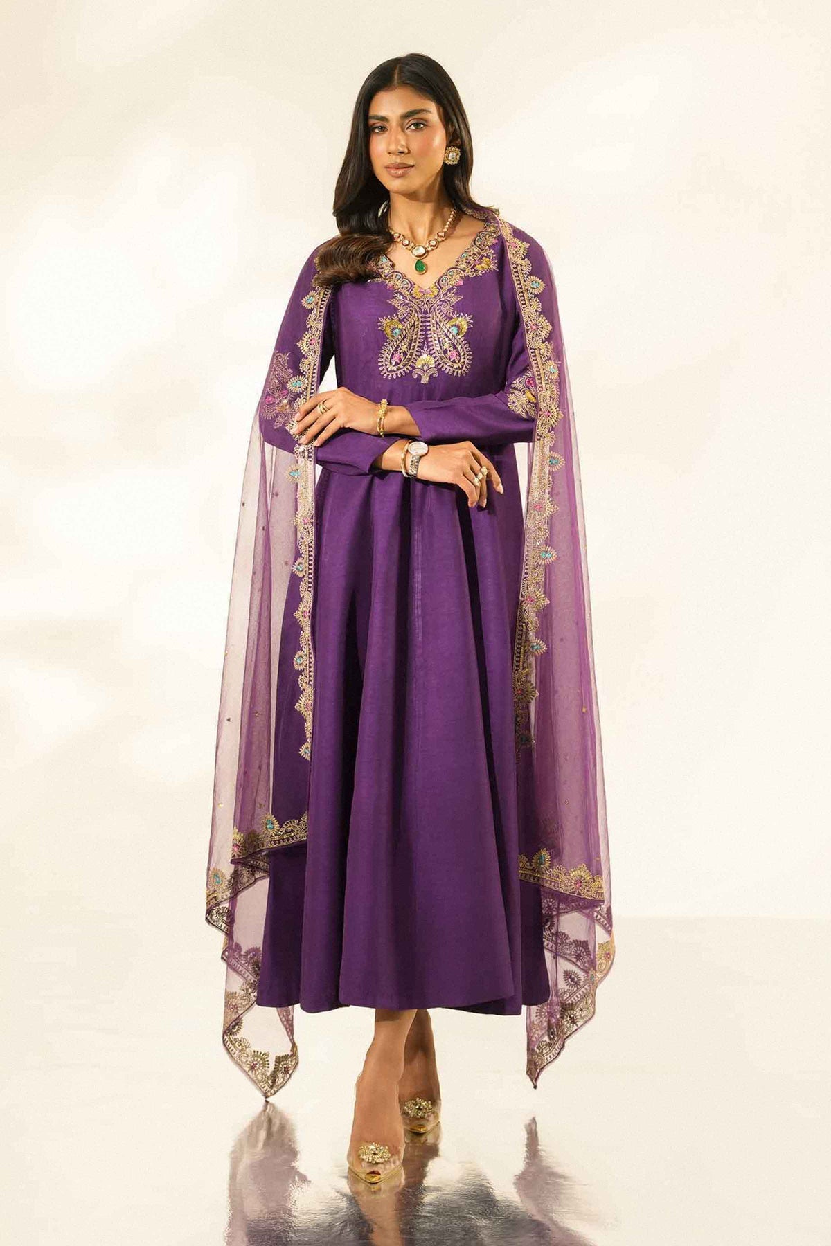2 Piece - Embroidered Suit - ST3DDE-LUXE26WV2-1 for Women -  Luxury Pret Collection | Nishat | Shop Online 