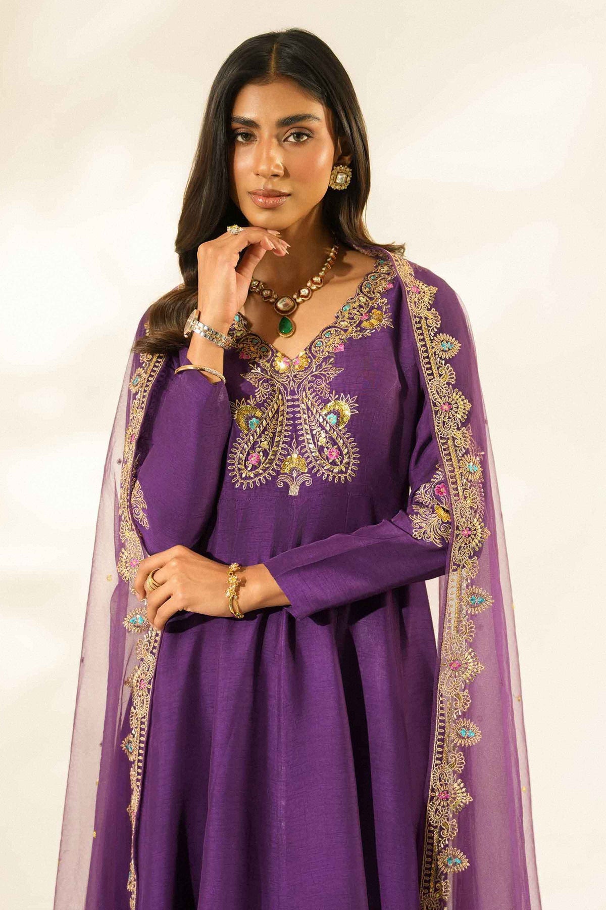 2 Piece - Embroidered Suit - ST3DDE-LUXE26WV2-1 for Women -  Luxury Pret Collection | Nishat | Shop Online 