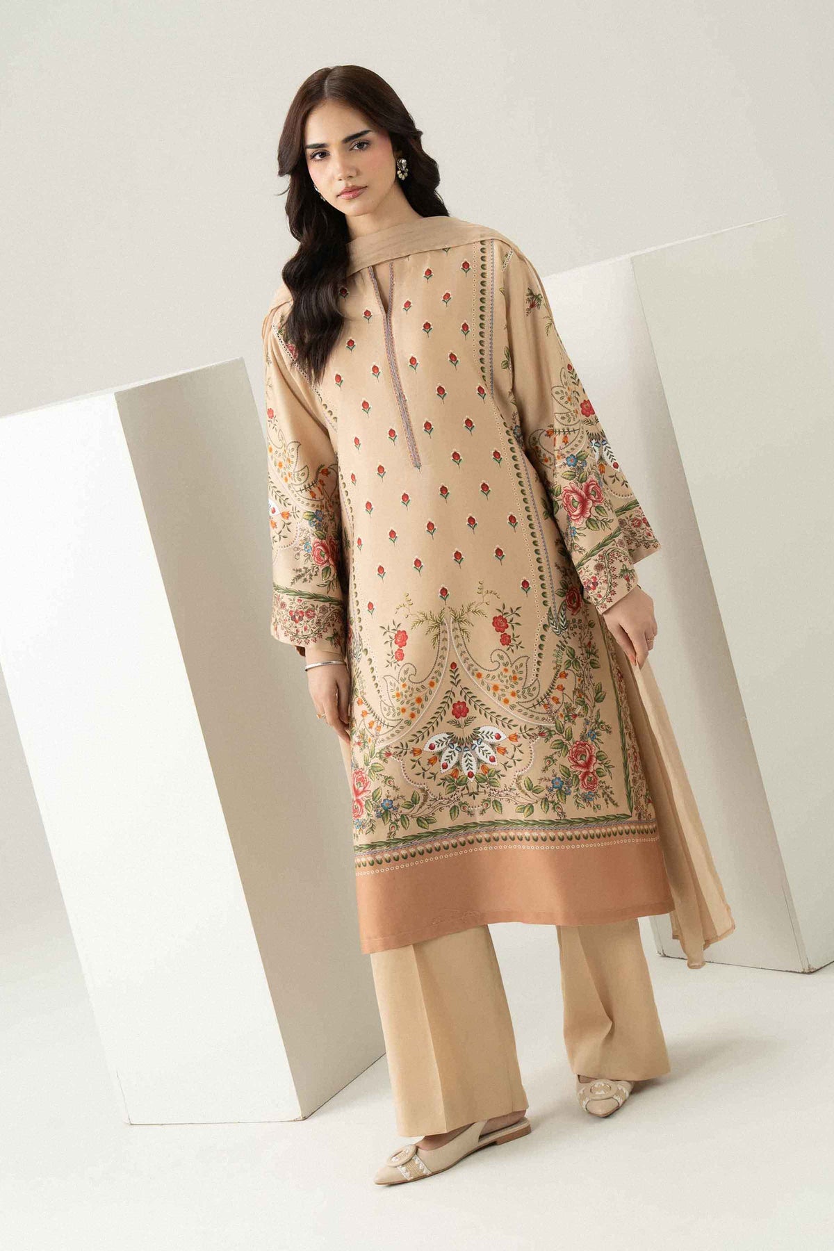 3 Piece - Printed Suit - ST3P-PRET26WV1-1 for Women - Pret Collection | Nishat | Shop Online