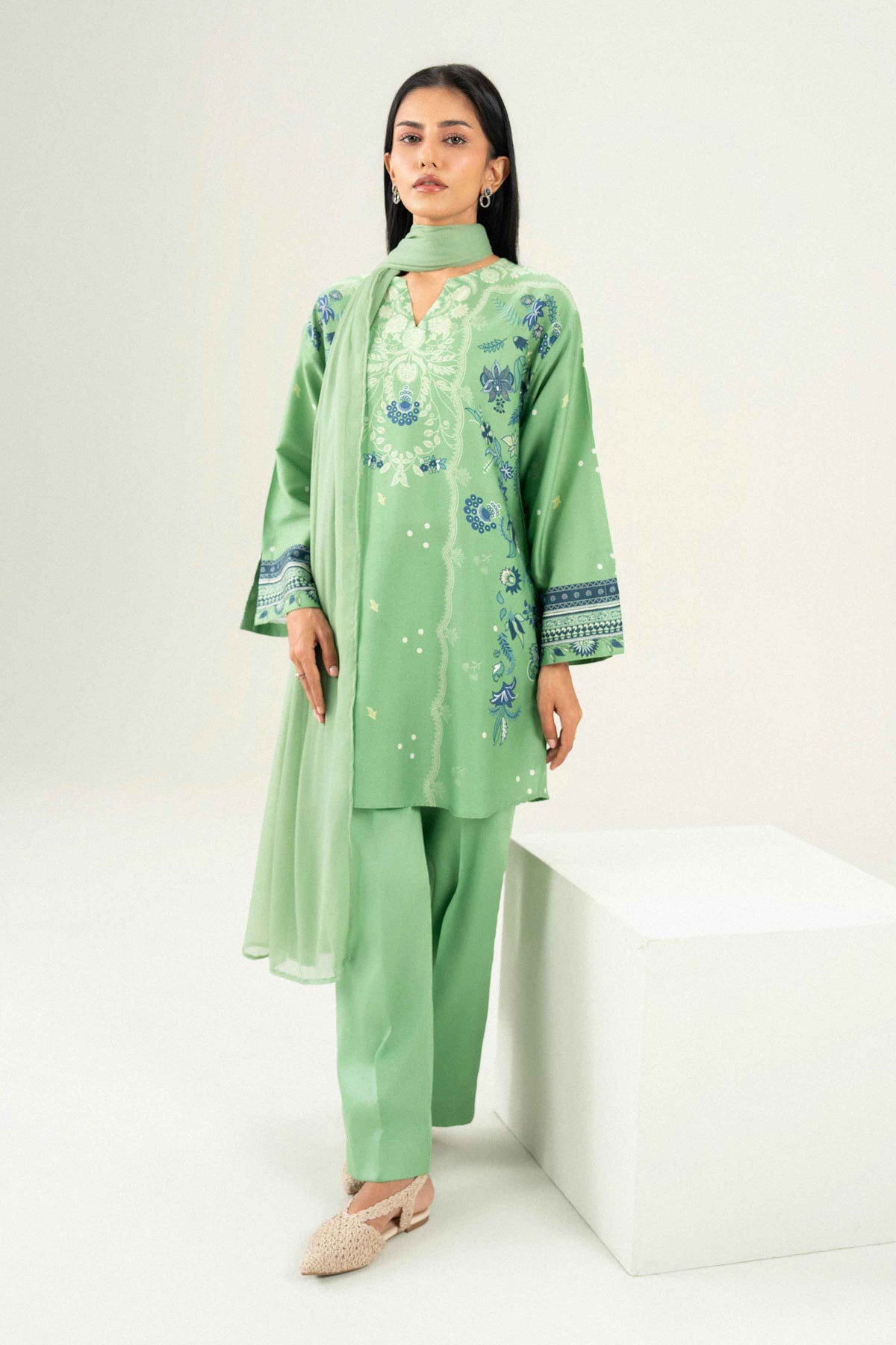 3 Piece - Printed Suit - ST3P-PRET26WV1-3  for Women - Pret Collection | Nishat | Shop Online