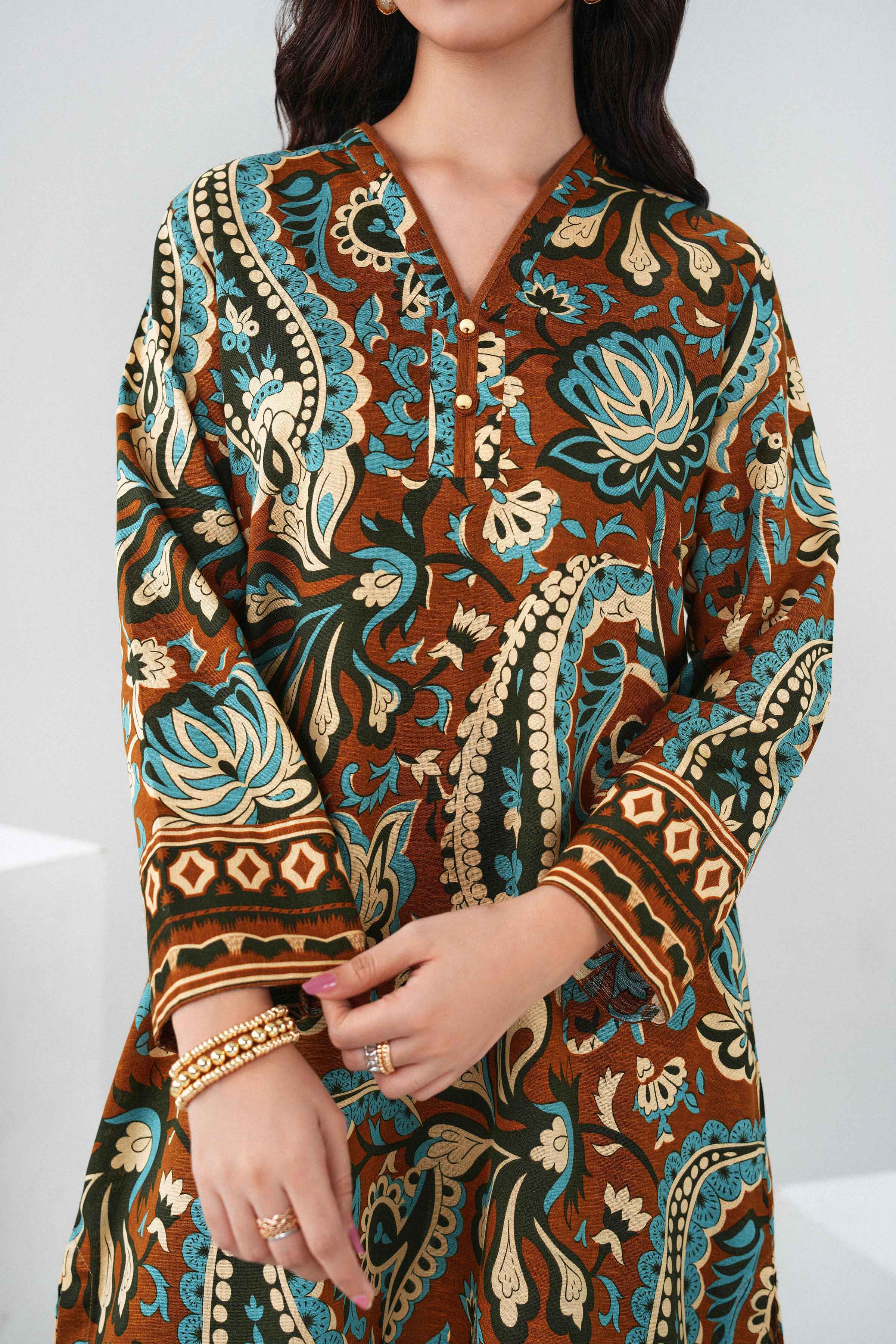 3 Piece - Printed Suit - ST3P-PRET26WV1-5 for Women - Pret Collection | Nishat | Shop Online 