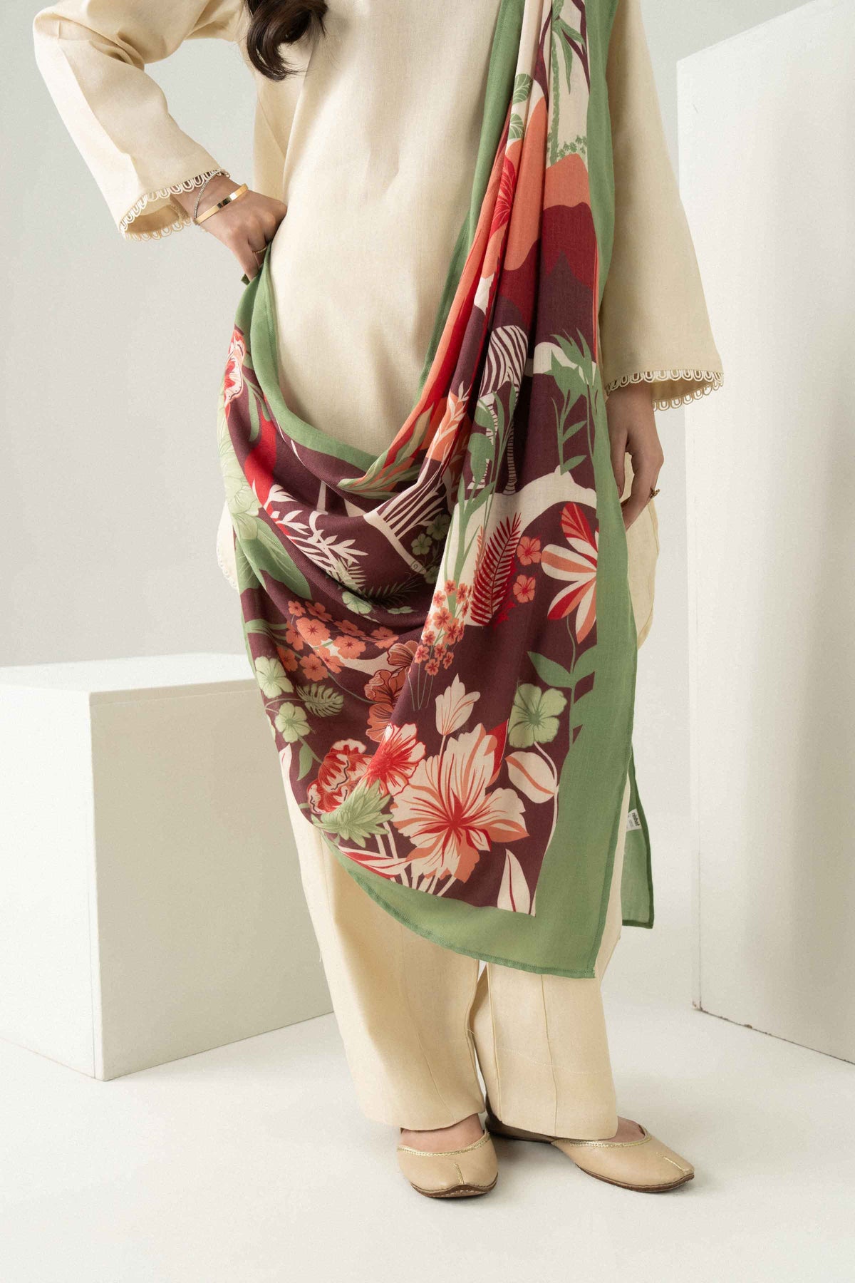 3 Piece - Printed Suit - ST3P-PRET26WV2-3 for Women - Pret Collection | Nishat | Shop Online