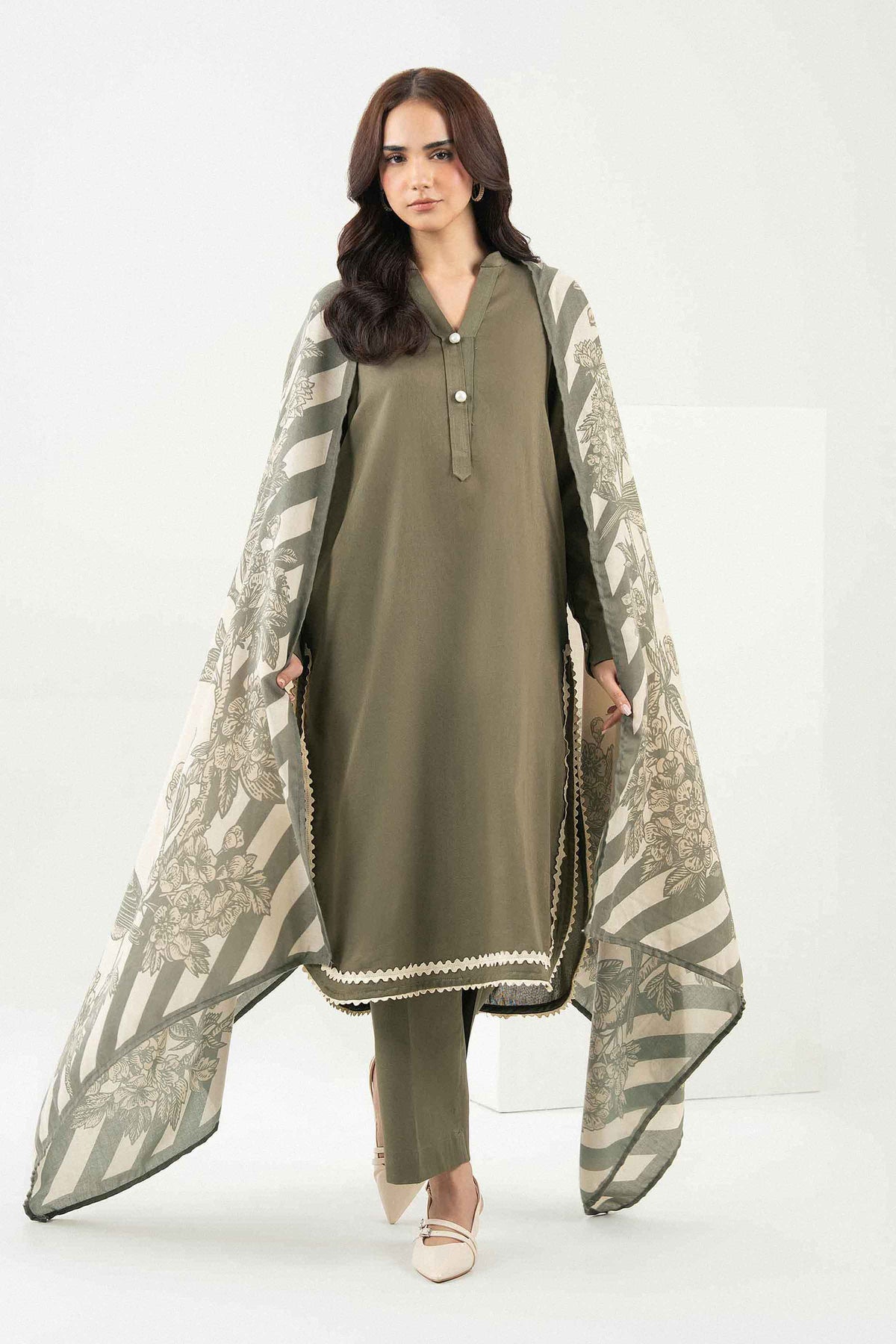 3 Piece - Printed Suit - ST3P-PRET26WV2-4 for Women - Pret Collection | Nishat | Shop Online
