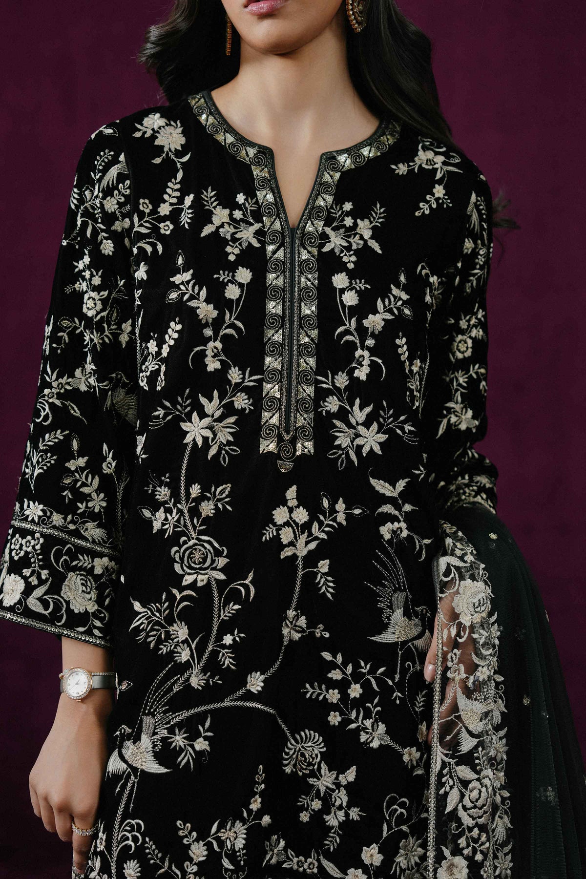 3 PIECE - EMBROIDERED SUIT - ST3PE-BOUT26WV1-23 for Women - Boutique Collection | Nishat | Shop Online 