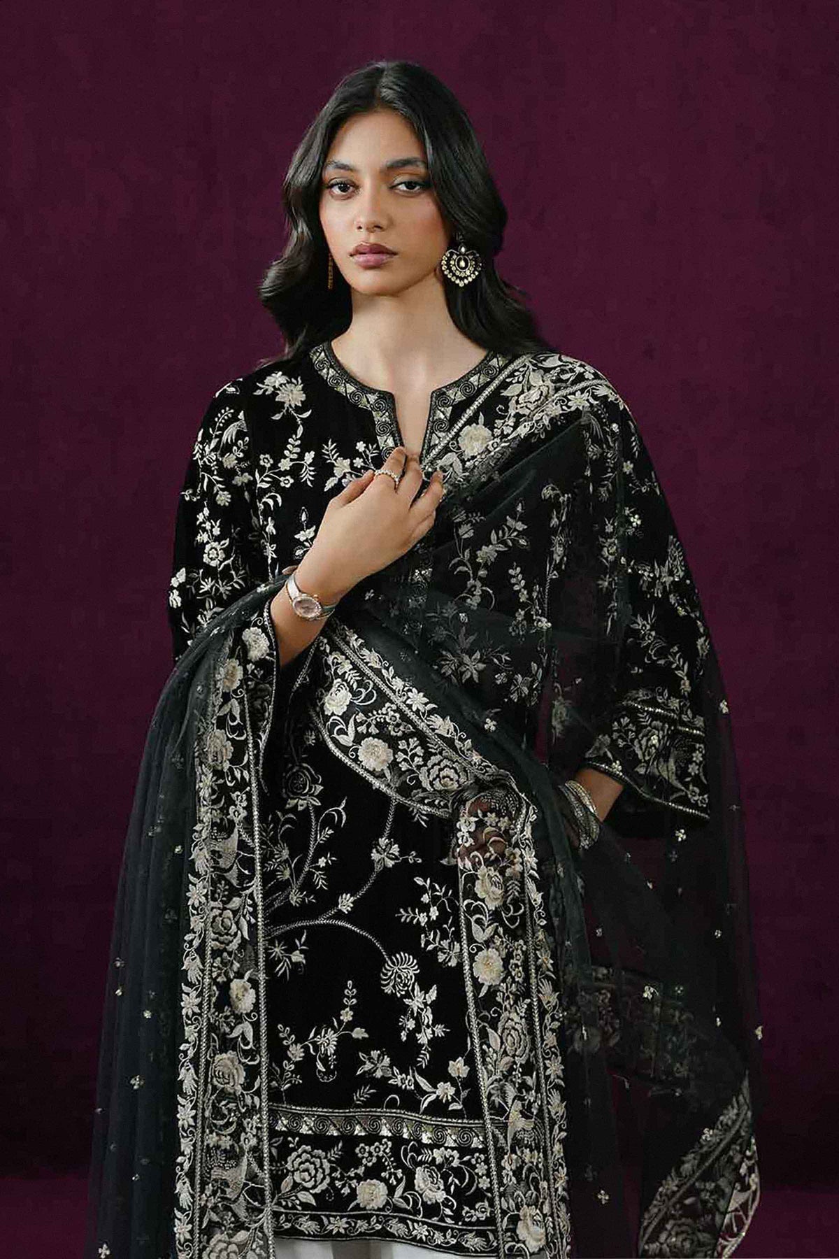 3 PIECE - EMBROIDERED SUIT - ST3PE-BOUT26WV1-23 for Women - Boutique Collection | Nishat | Shop Online 