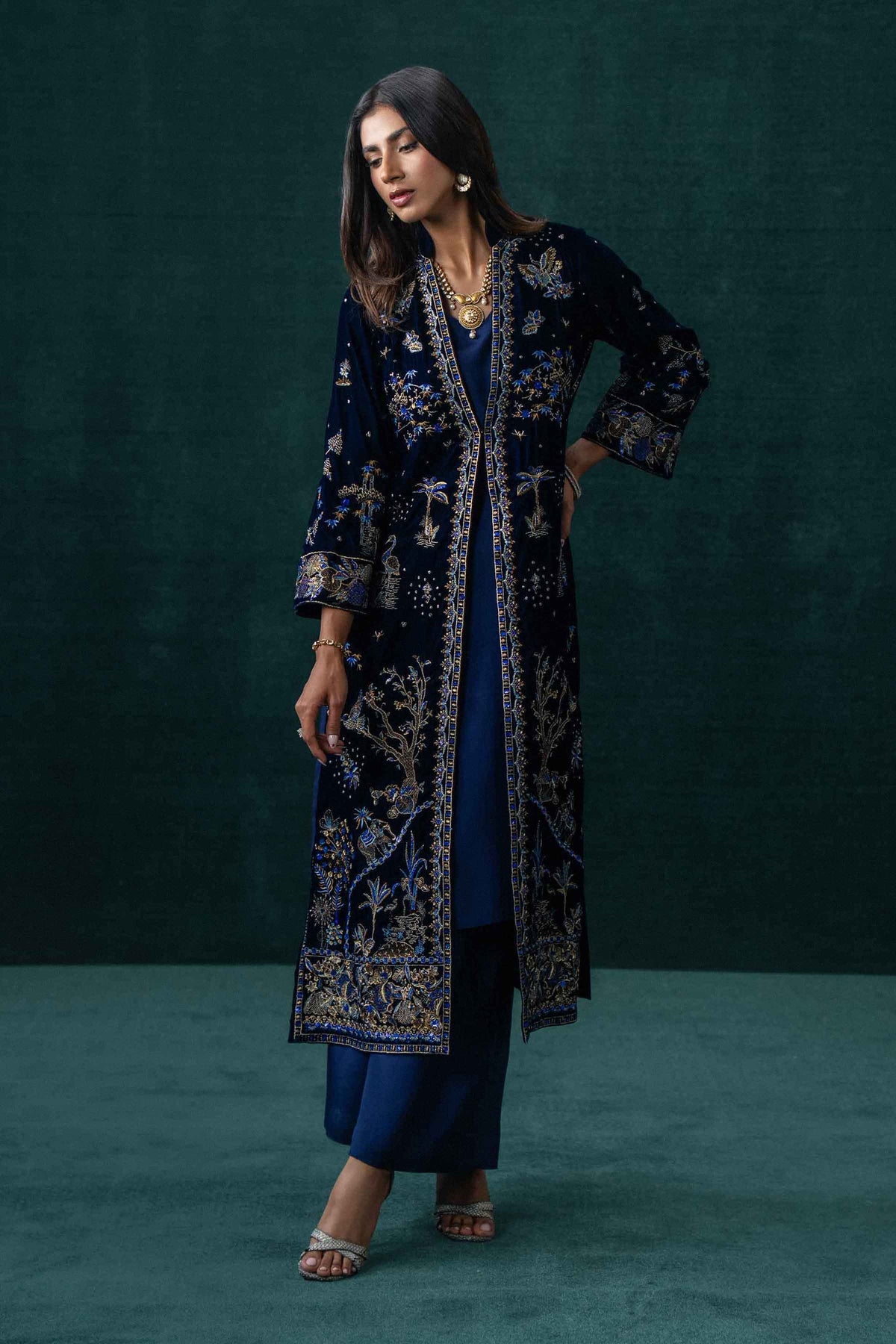 3 Piece - Embroidered Suit - ST3PE-BOUT26WV1-4