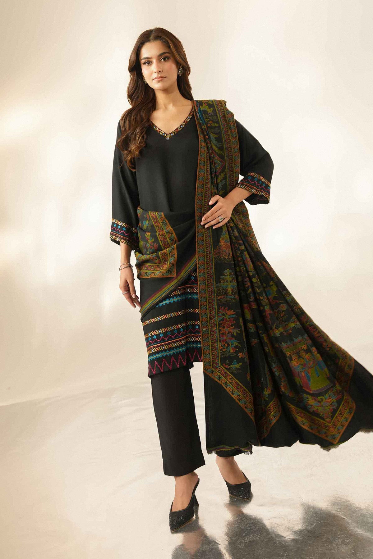 3 Piece - Embroidered Suit - ST3PE-LUXE26WV1-10  for Women - Pret Collection | Nishat | Shop Online