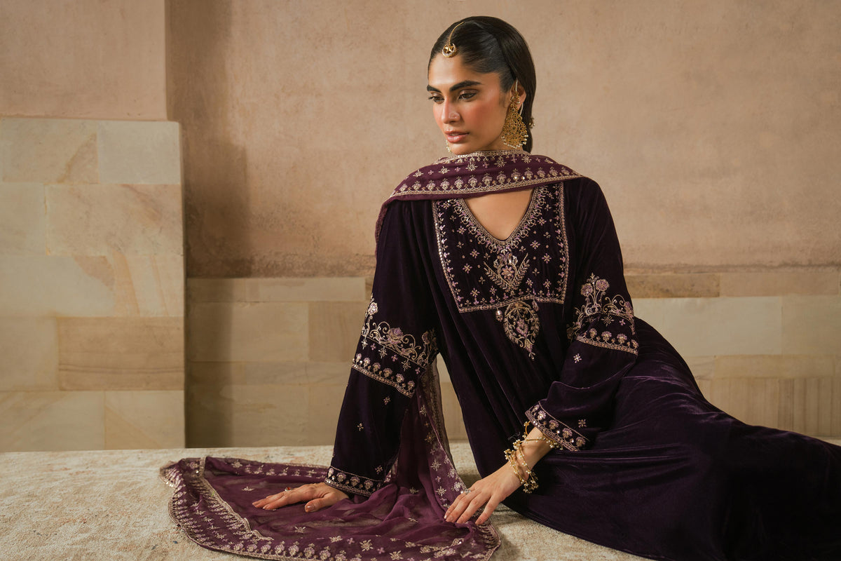 3 Piece - Embroidered Suit - ST3PE-LUXE26WV1-12  for Women - Pret Collection | Nishat | Shop Online