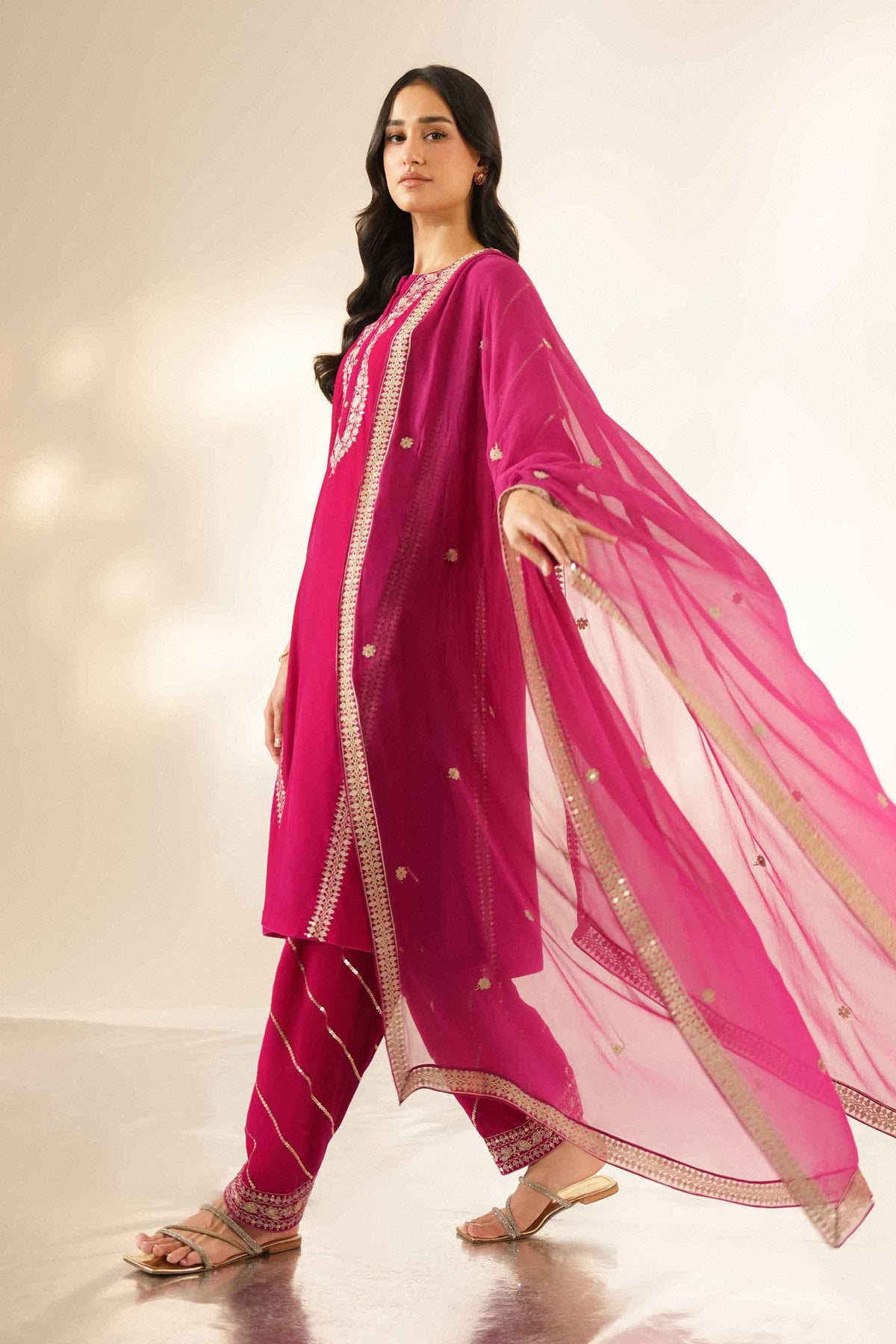 3 Piece - Embroidered Suit - ST3PE-LUXE26WV1-13  for Women - Pret Collection | Nishat | Shop Online