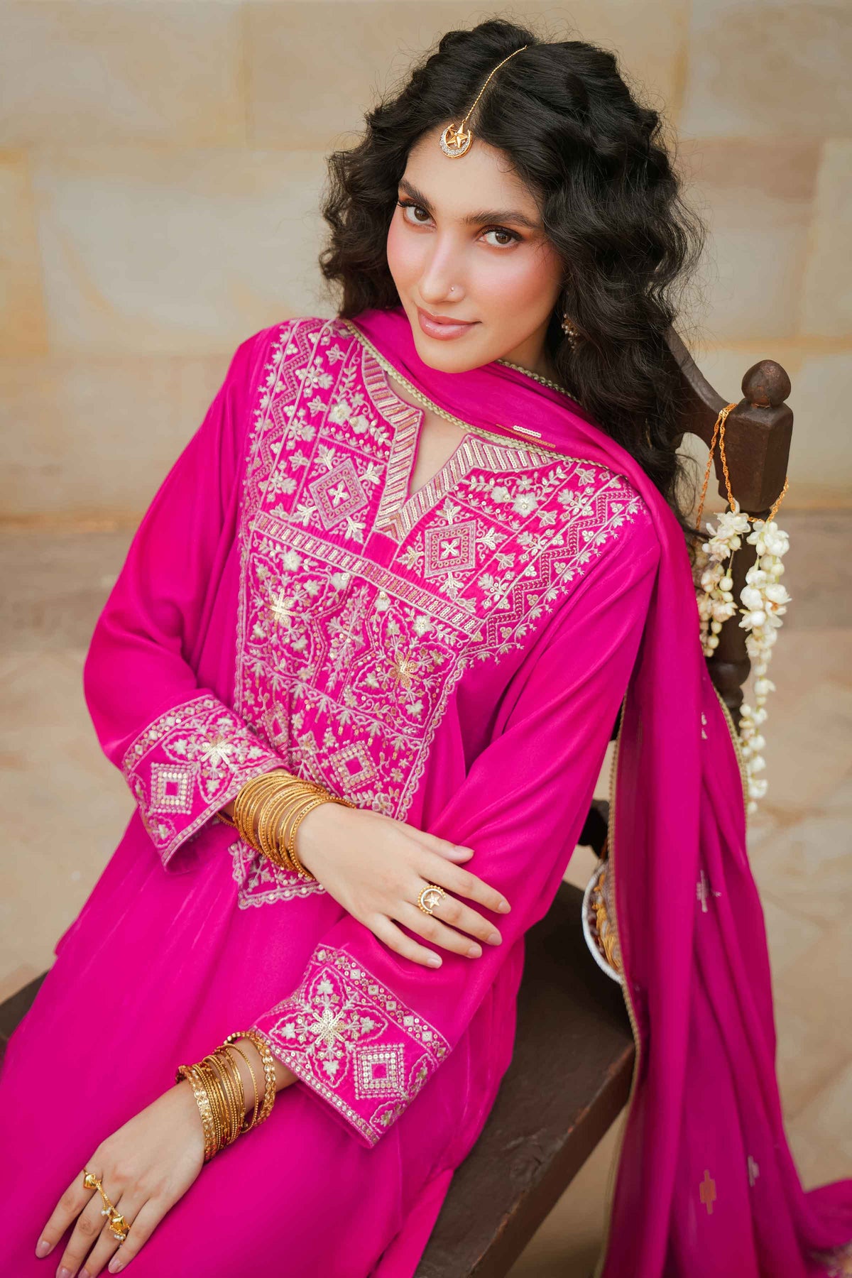 3 Piece - Embroidered Suit - ST3PE-LUXE26WV1-14  for Women - Pret Collection | Nishat | Shop Online