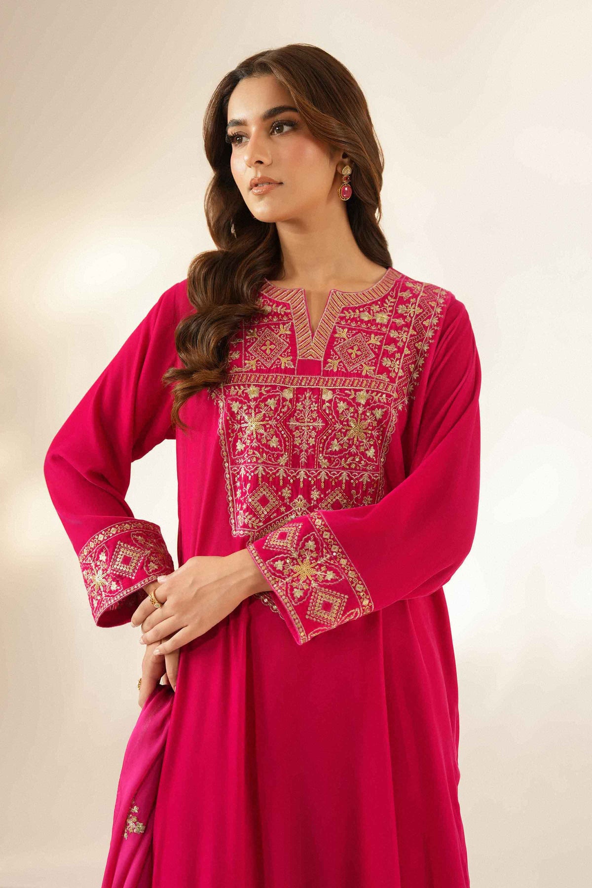 3 Piece - Embroidered Suit - ST3PE-LUXE26WV1-14 for Women - Pret Collection | Nishat | Shop Online 