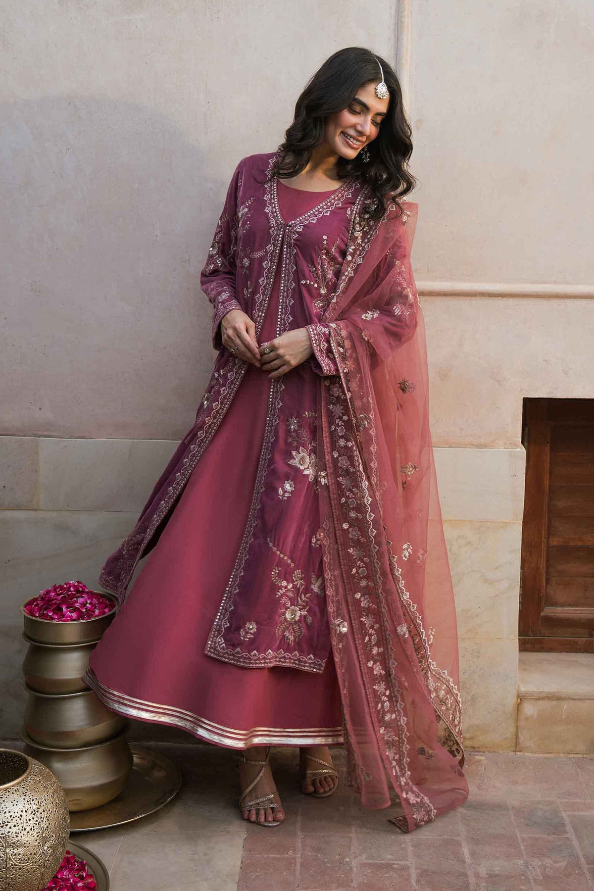 3 PIECE - EMBROIDERED SUIT - ST3PE-LUXE26WV1-16