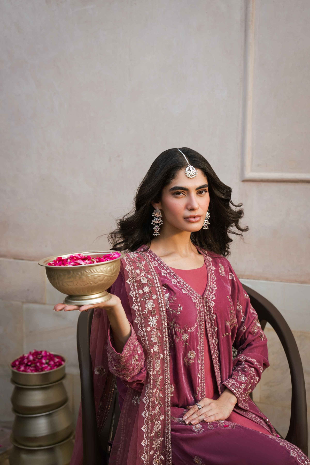 3 PIECE - EMBROIDERED SUIT - ST3PE-LUXE26WV1-16