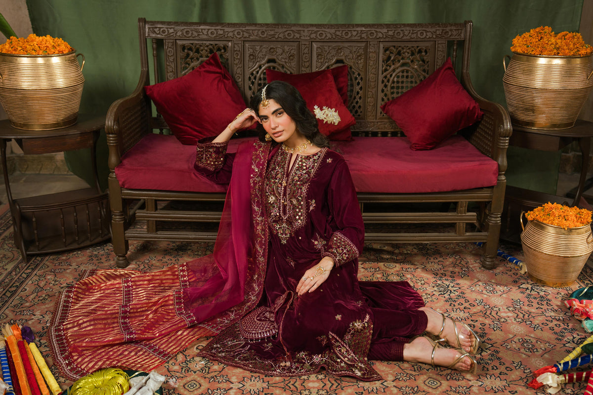 3 Piece - Embroidered Suit - ST3PE-LUXE26WV1-19