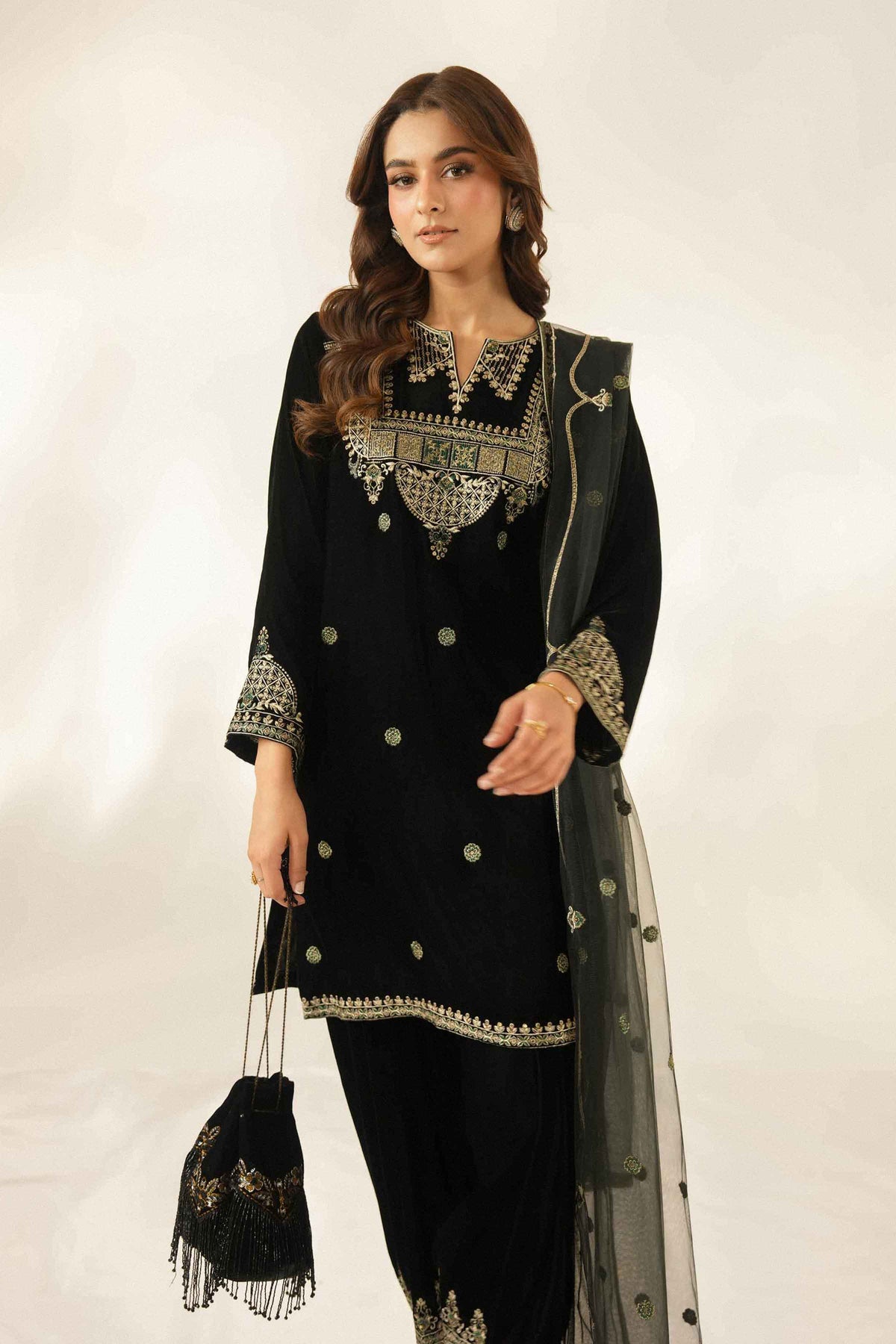 3 Piece - Embroidered Suit - ST3PE-LUXE26WV1-44  for Women - Pret Collection | Nishat | Shop Online