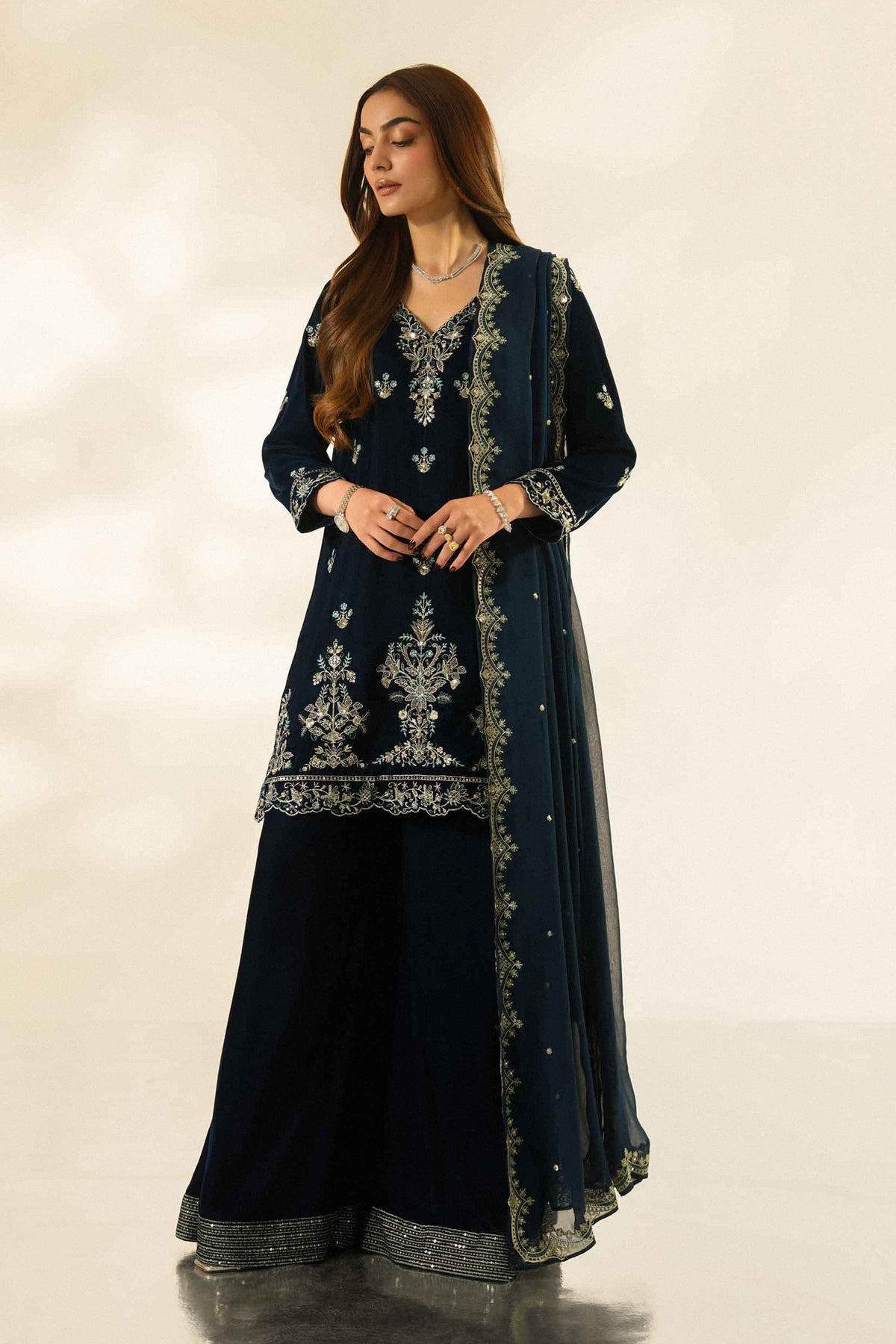 3 Piece - Embroidered Suit - ST3PE-LUXE26WV1-53 for Women -  Luxury Pret Collection | Nishat | Shop Online 
