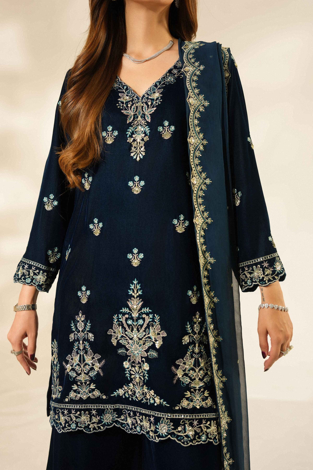 3 Piece - Embroidered Suit - ST3PE-LUXE26WV1-53 for Women -  Luxury Pret Collection | Nishat | Shop Online 